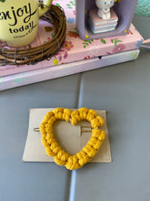 Load image into Gallery viewer, Heart Shape Macrame Hair Clip
