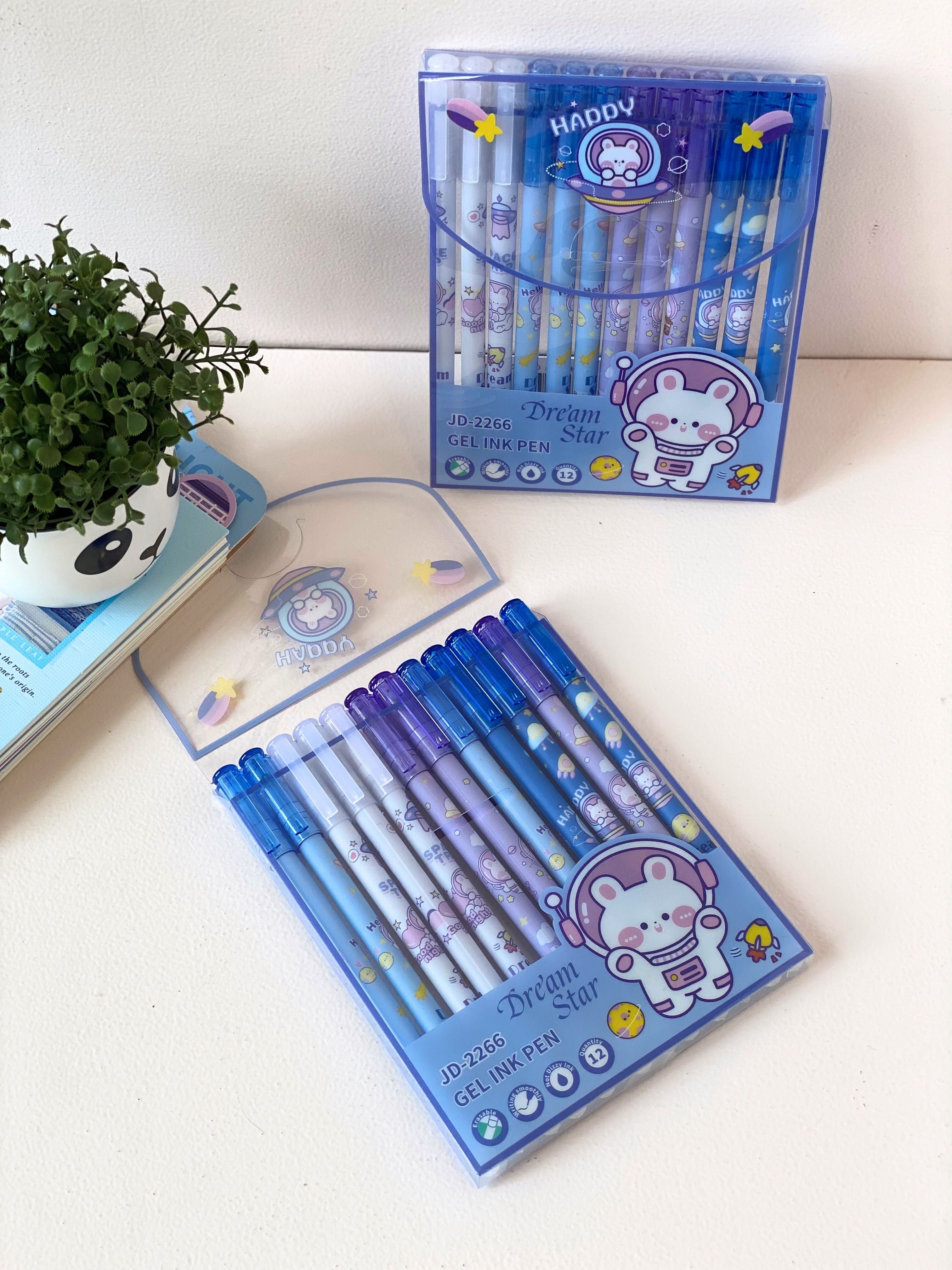 Kawaii Gel Ink Pen Set – 12 Pcs