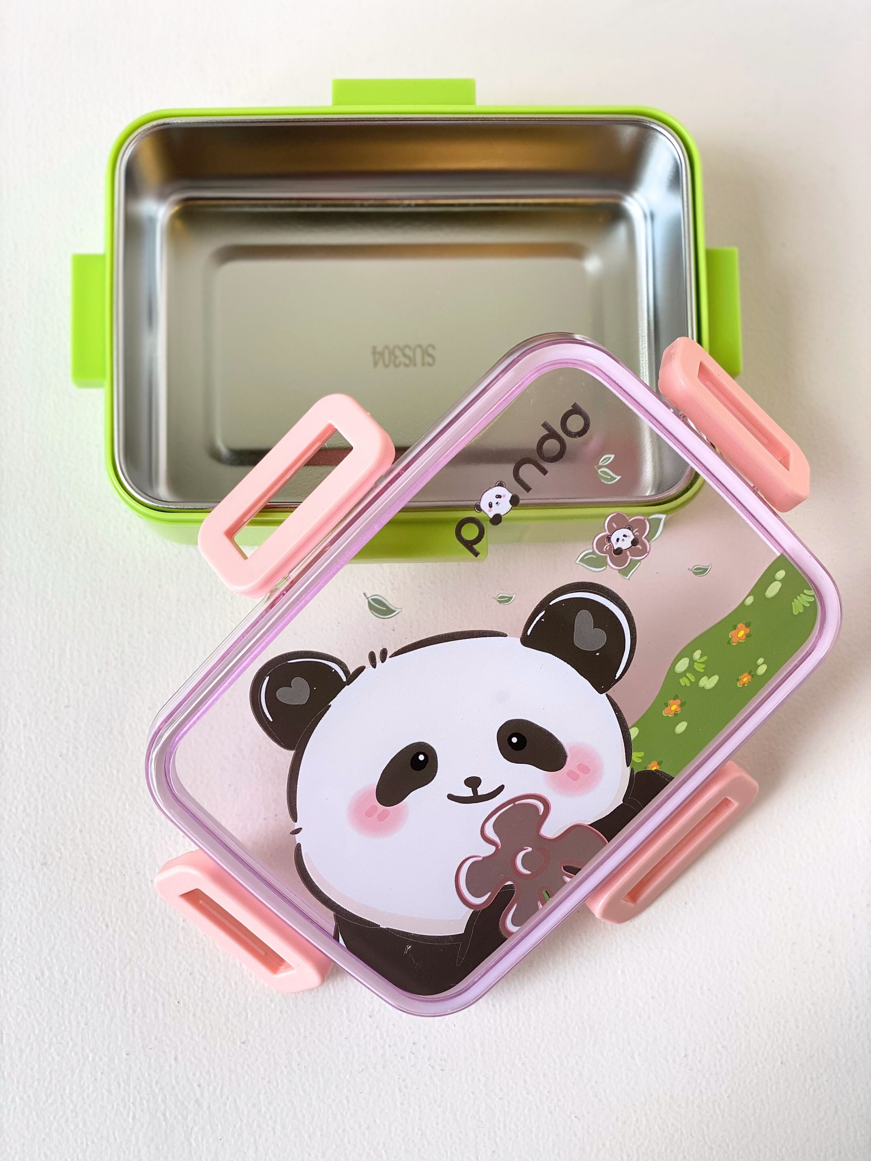 Cute Kids Stainless Steel Lunch Box – Leakproof & Durable Bento Box with Cartoon Lid