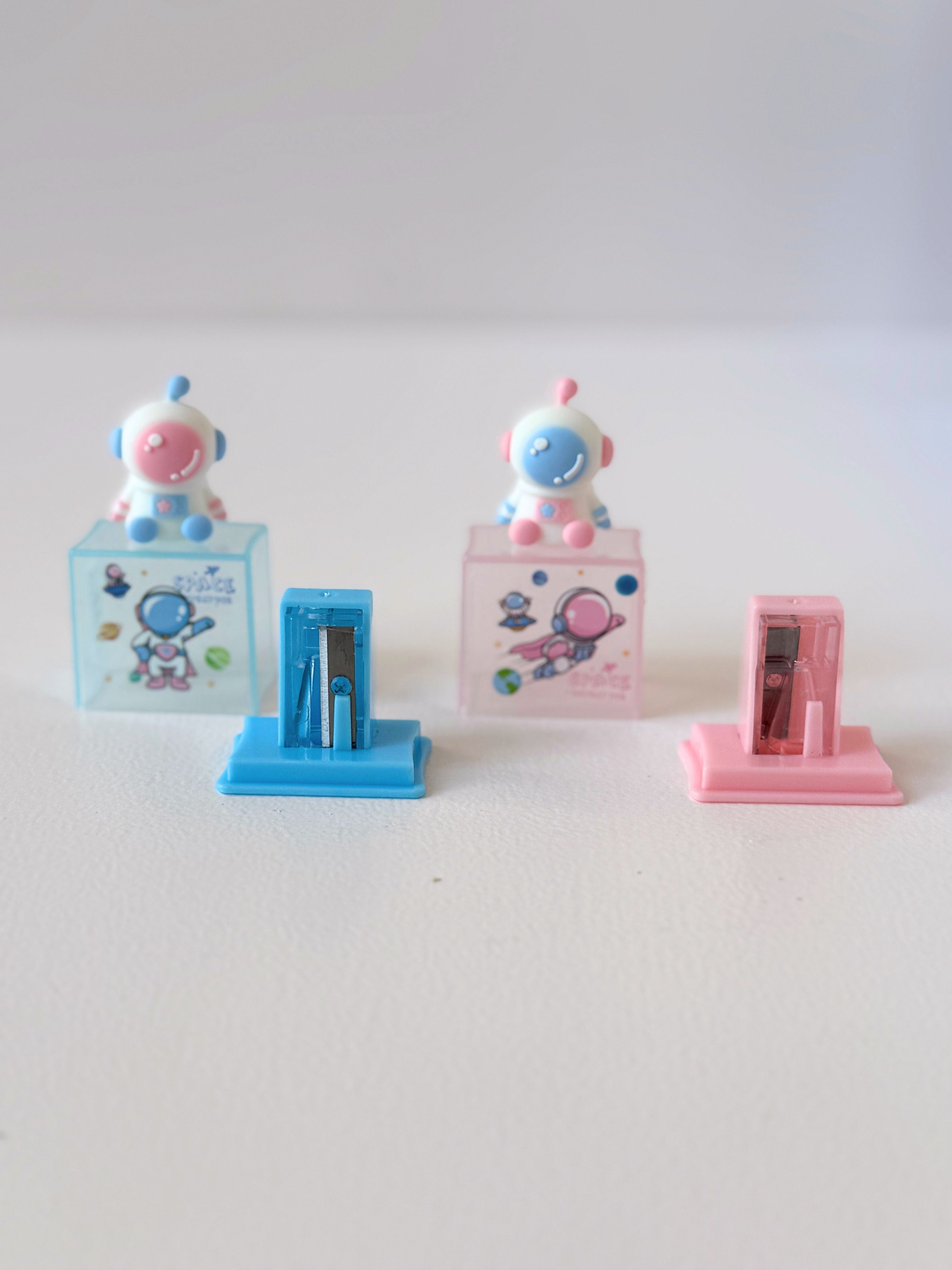 Kawaii Space Explorer Silicone Pencil Sharpener – Double Layer