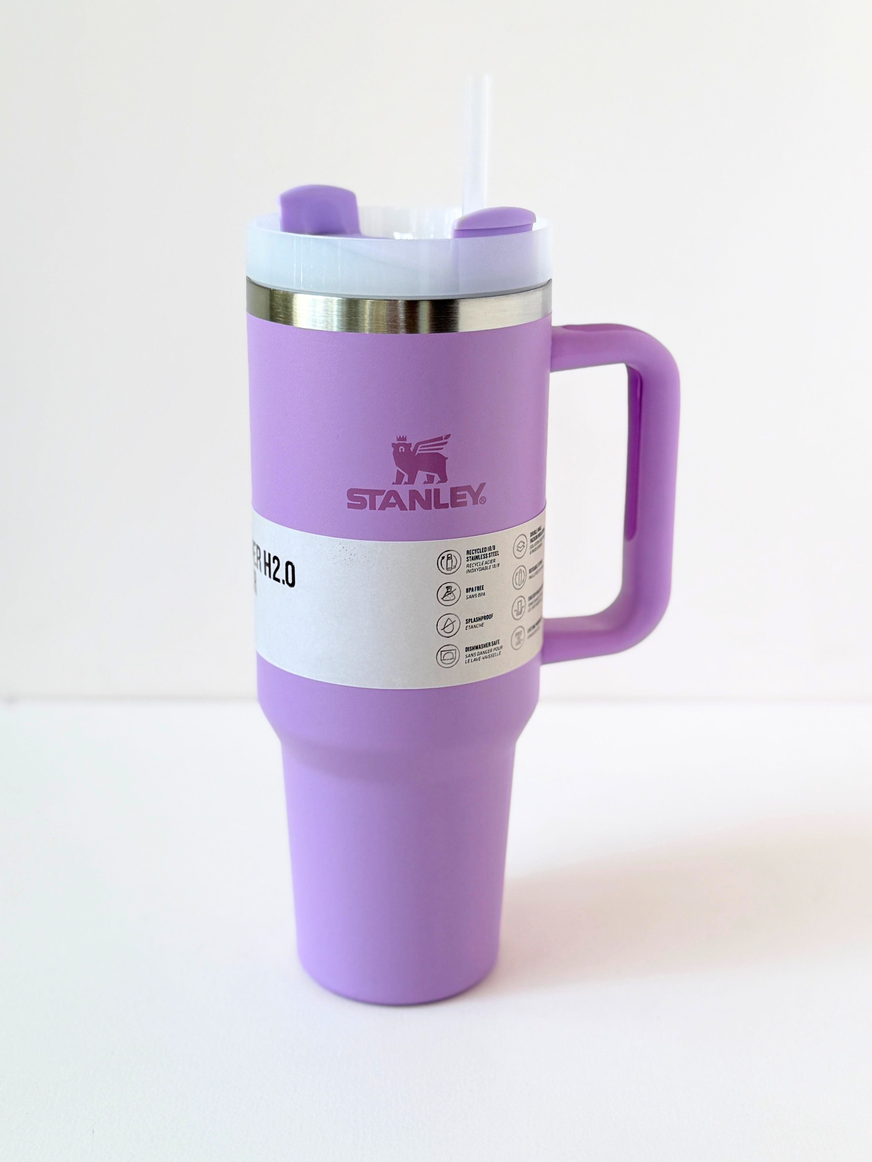 Vibrant Colourful Stanley 40 oz Quencher H2.0 FlowState Tumbler with Handle and Straw