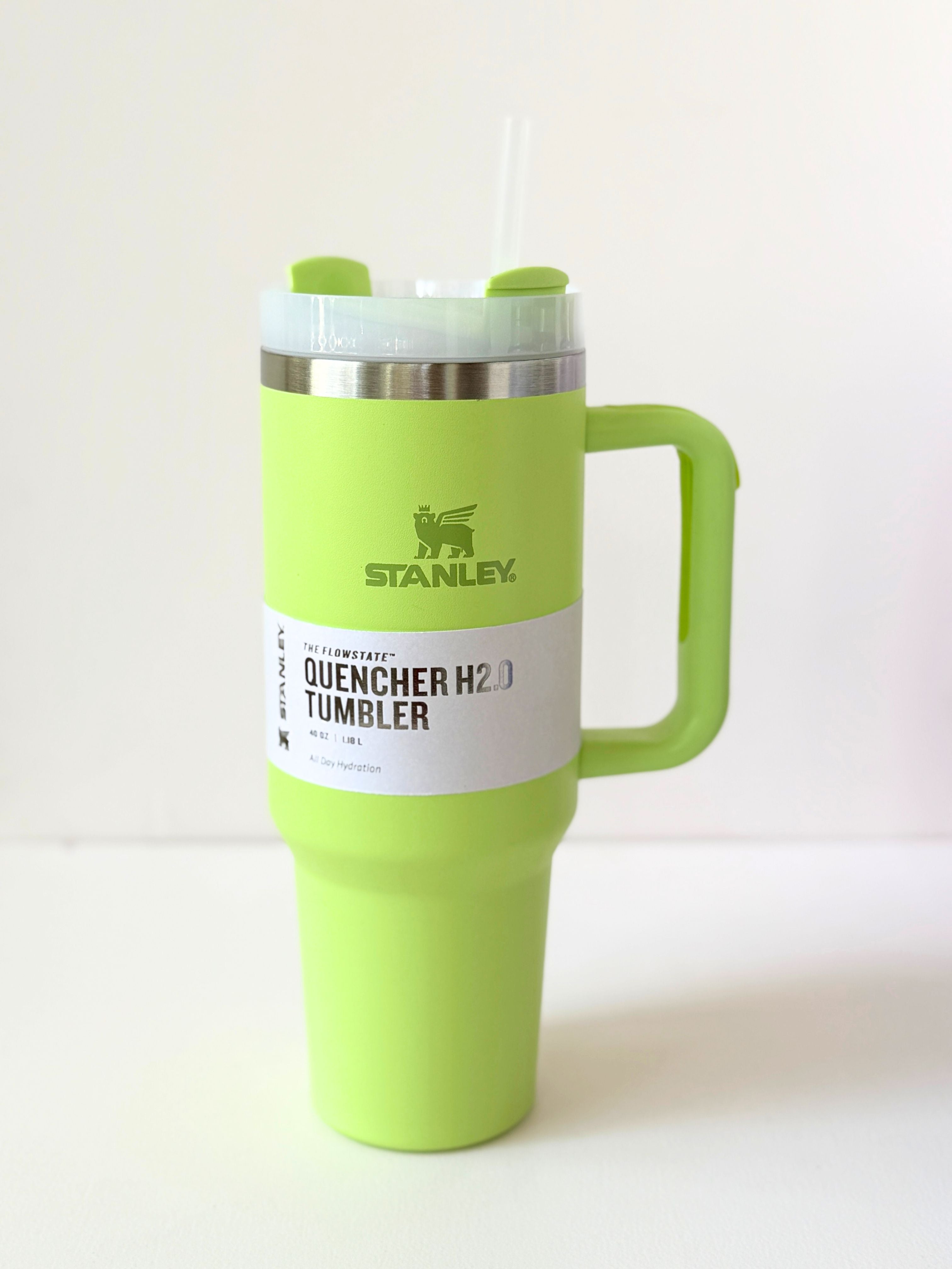 Vibrant Colourful Stanley 40 oz Quencher H2.0 FlowState Tumbler with Handle and Straw