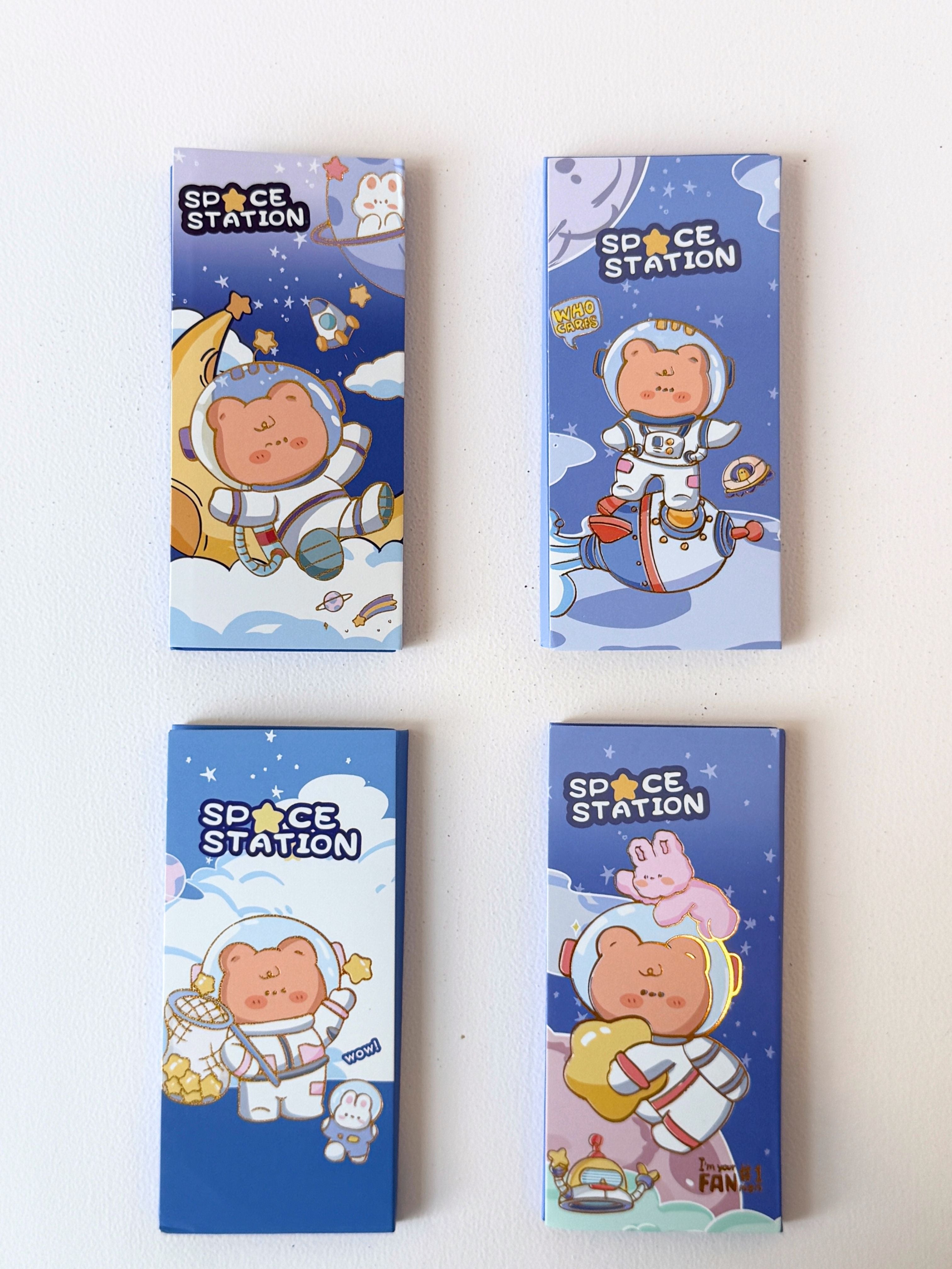 Space Station Sticky Note Folder – Cute Mars Explorer Themed Notes