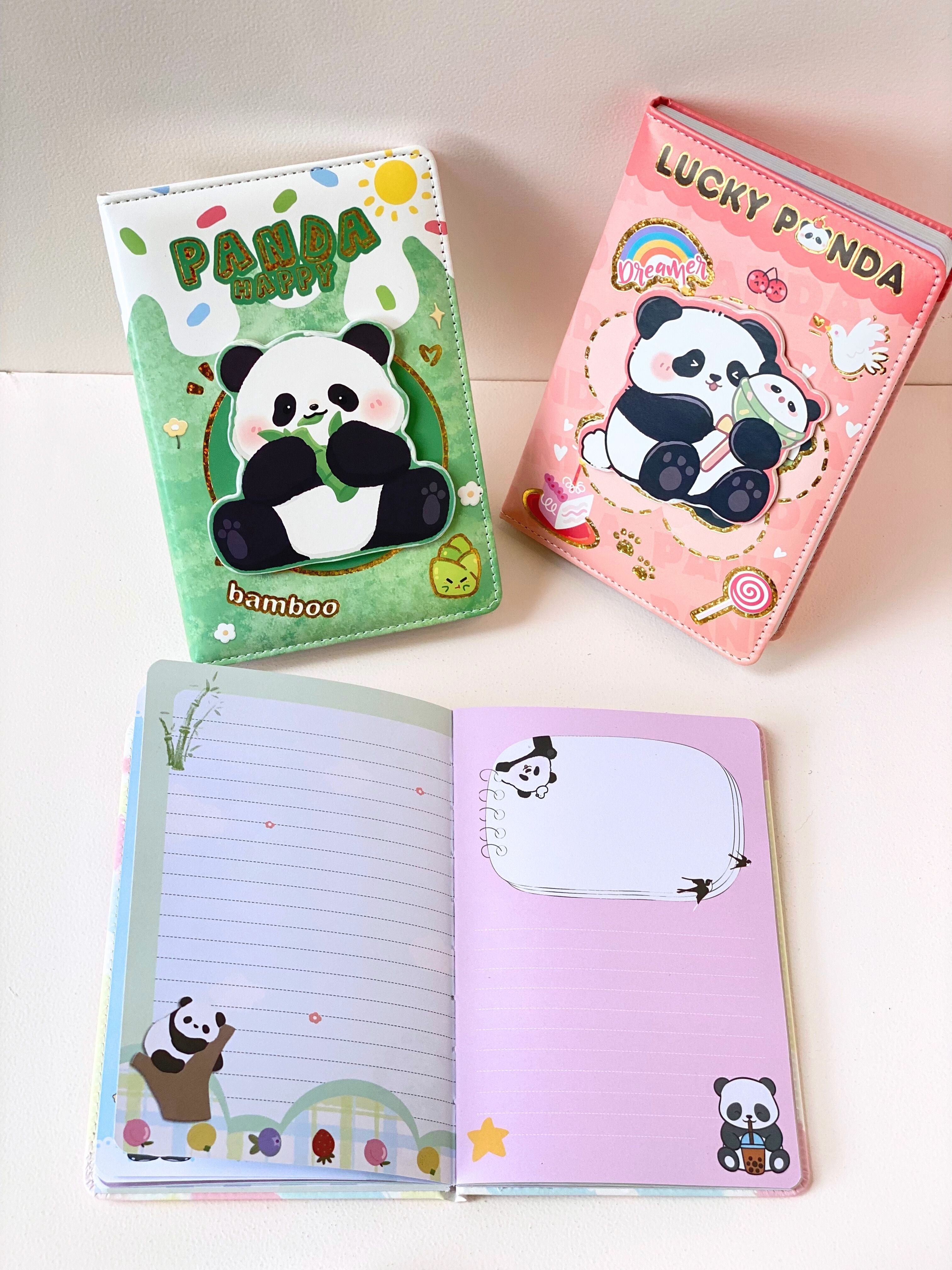 Spinning Panda Hardcover Notebook – Cute A5 Journal with 3D Rotating Panda Cover & Printed Pages