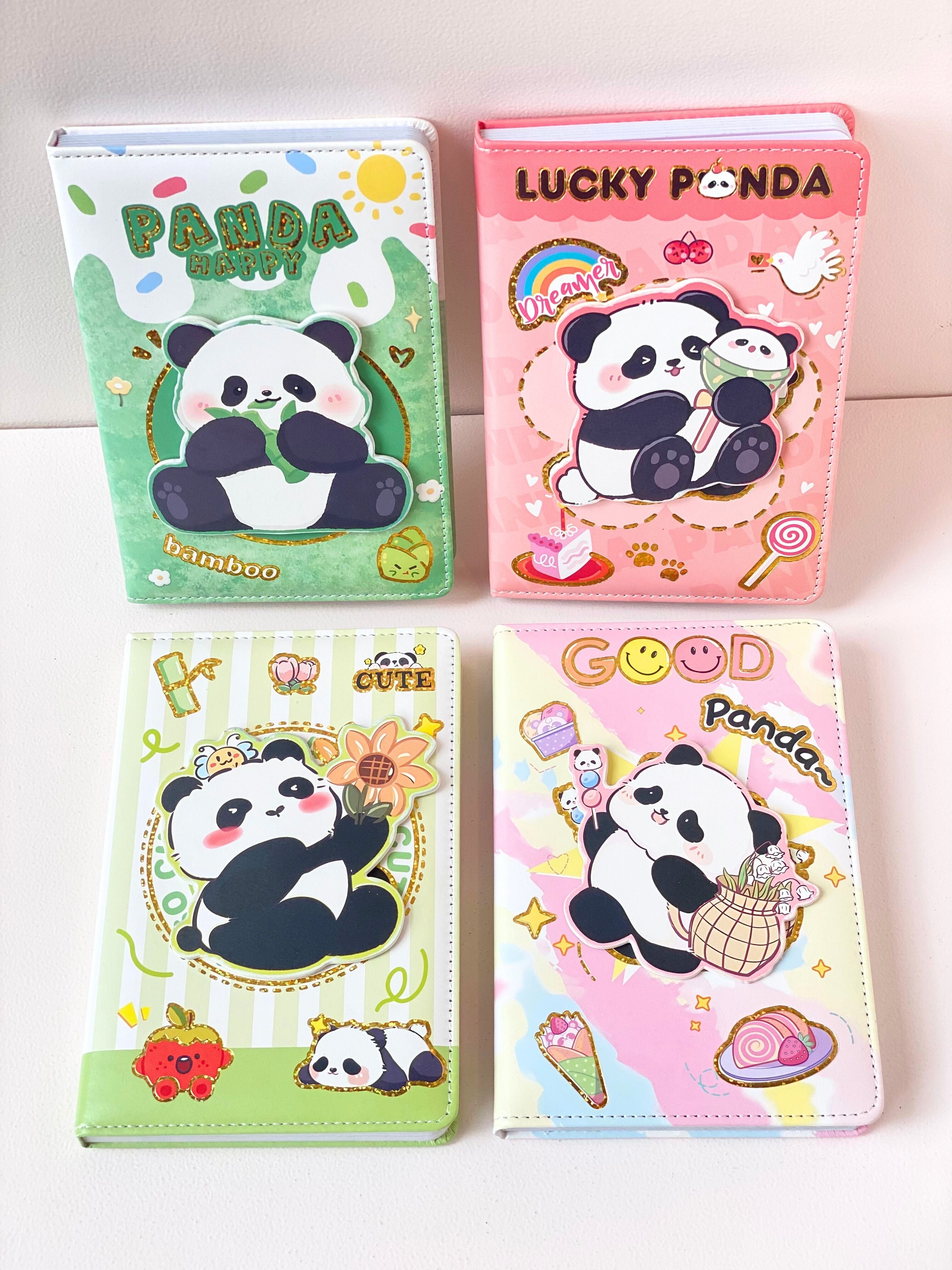 Spinning Panda Hardcover Notebook – Cute A5 Journal with 3D Rotating Panda Cover & Printed Pages