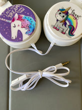 Load image into Gallery viewer, Unicorn wire headphones
