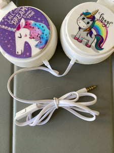 Unicorn wire headphones