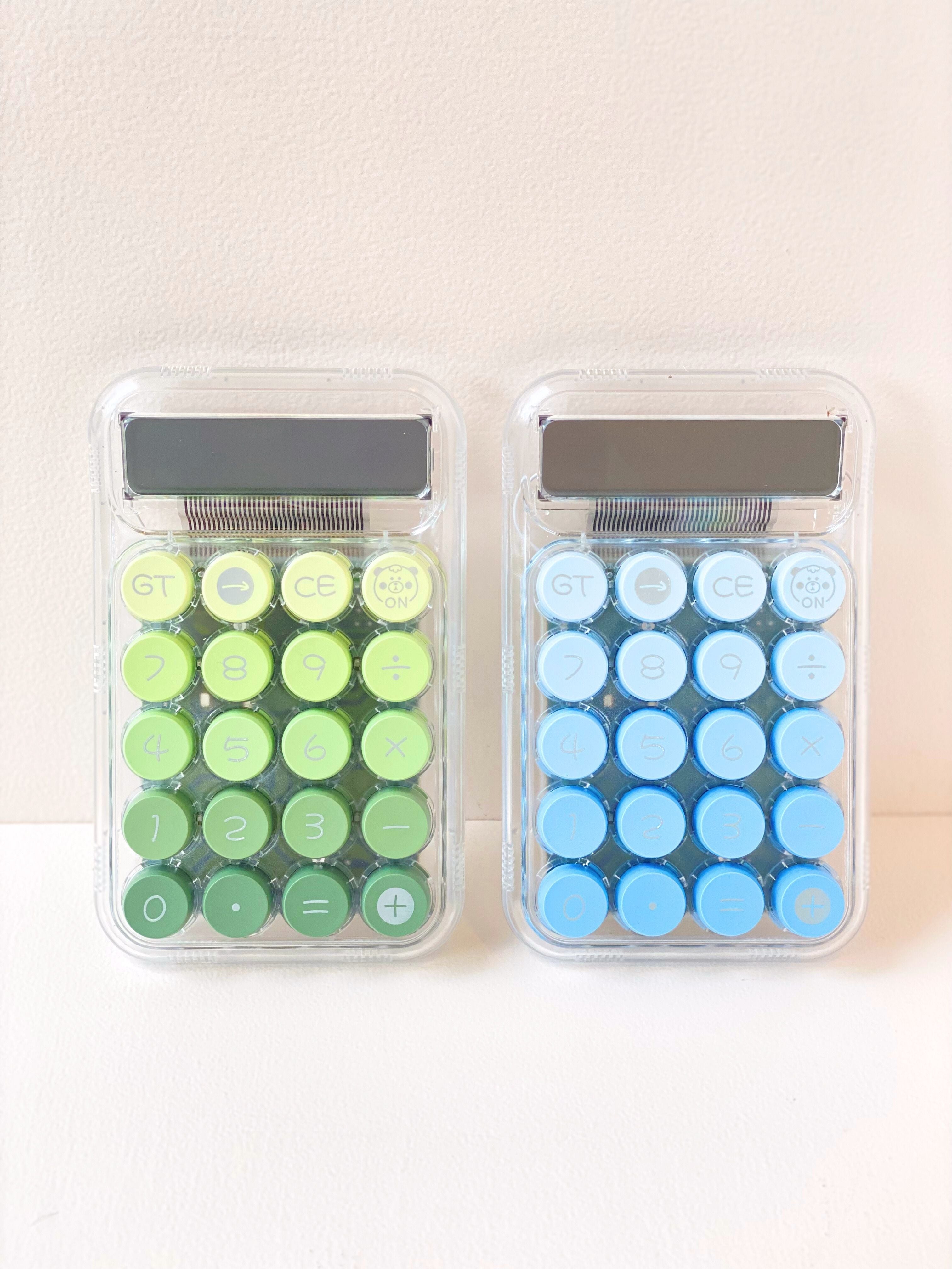 Transparent Aesthetic Retro Button Calculators