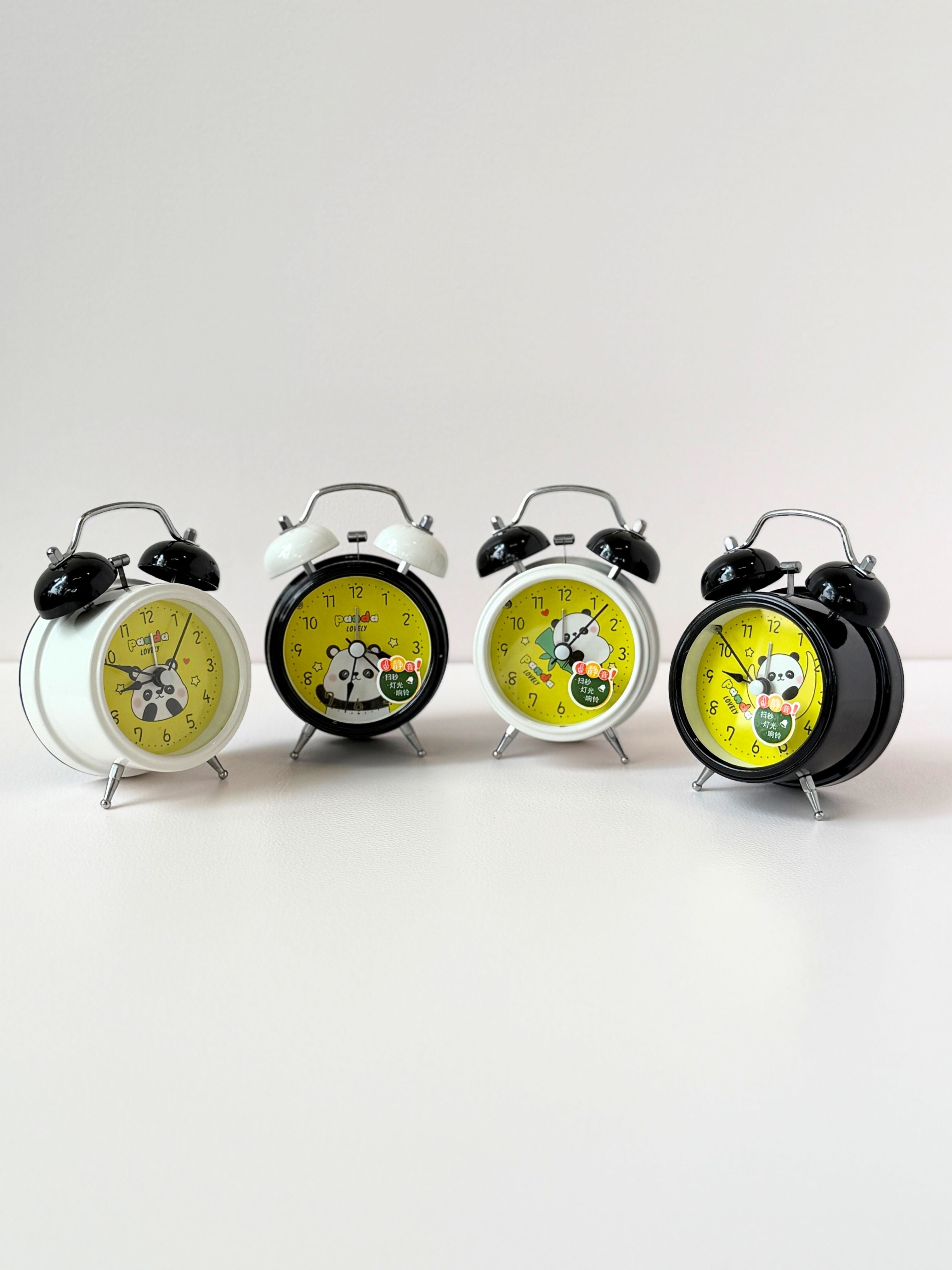 Panda Twin Bell Alarm Clock – Retro Style with Cute Vibes