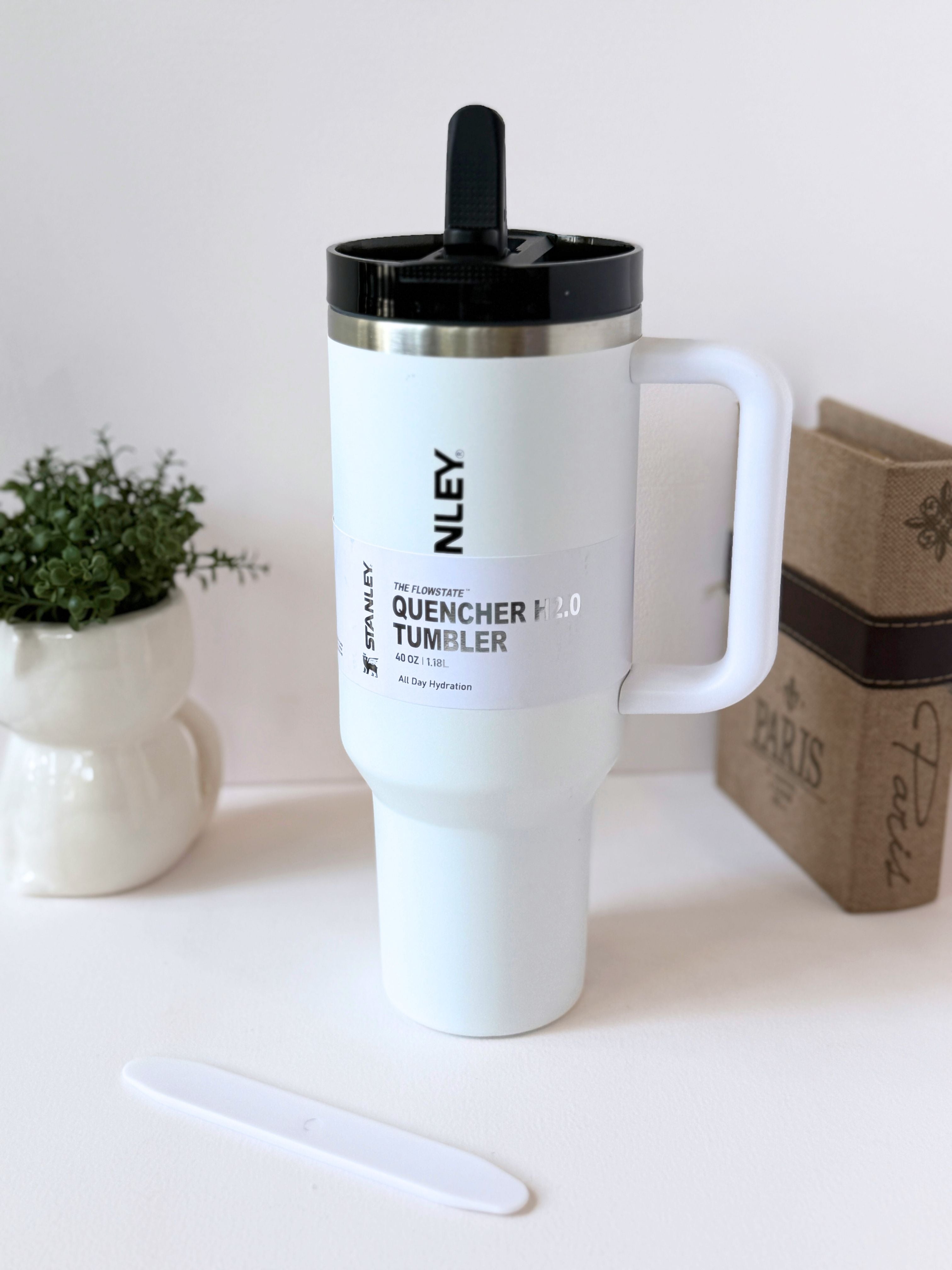 Stanley Quencher H2.0 FlowState Tumbler – 40 oz Insulated Hydration Mug with Handle & Straw