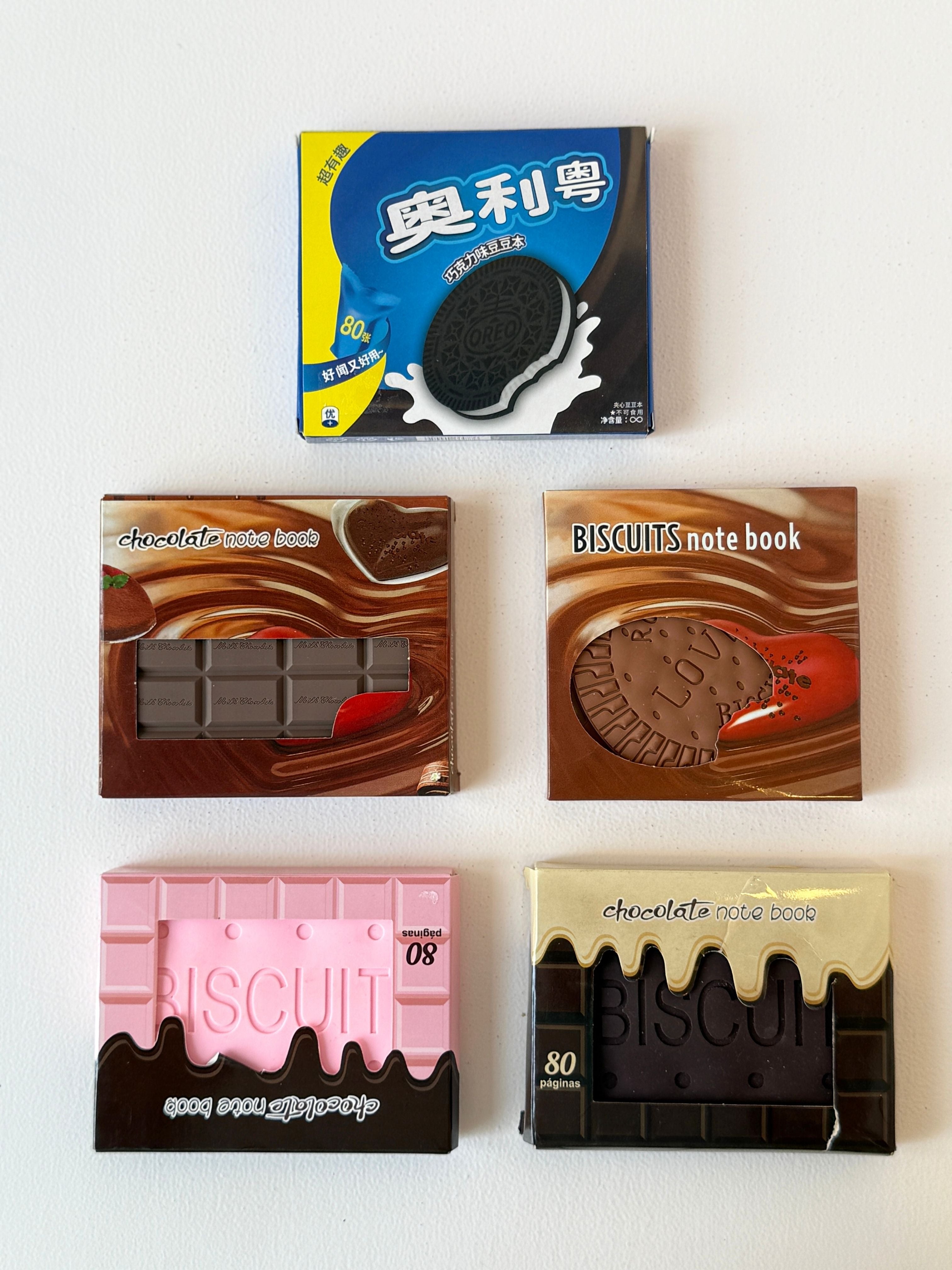 Biscuit & Chocolate Novelty Notepads