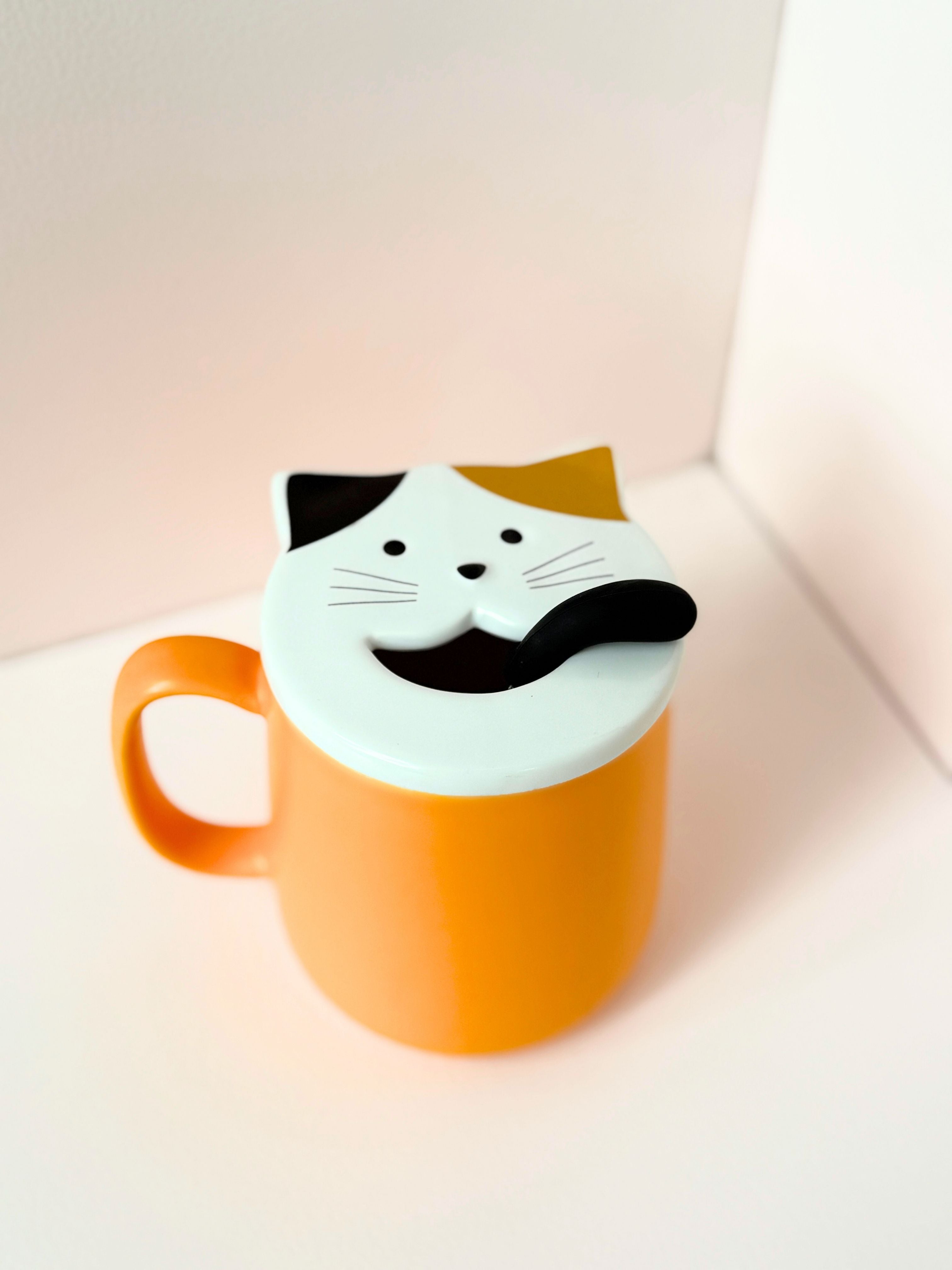 Whisker Sips™ – Cute Cat Mug with Lid & Spoon
