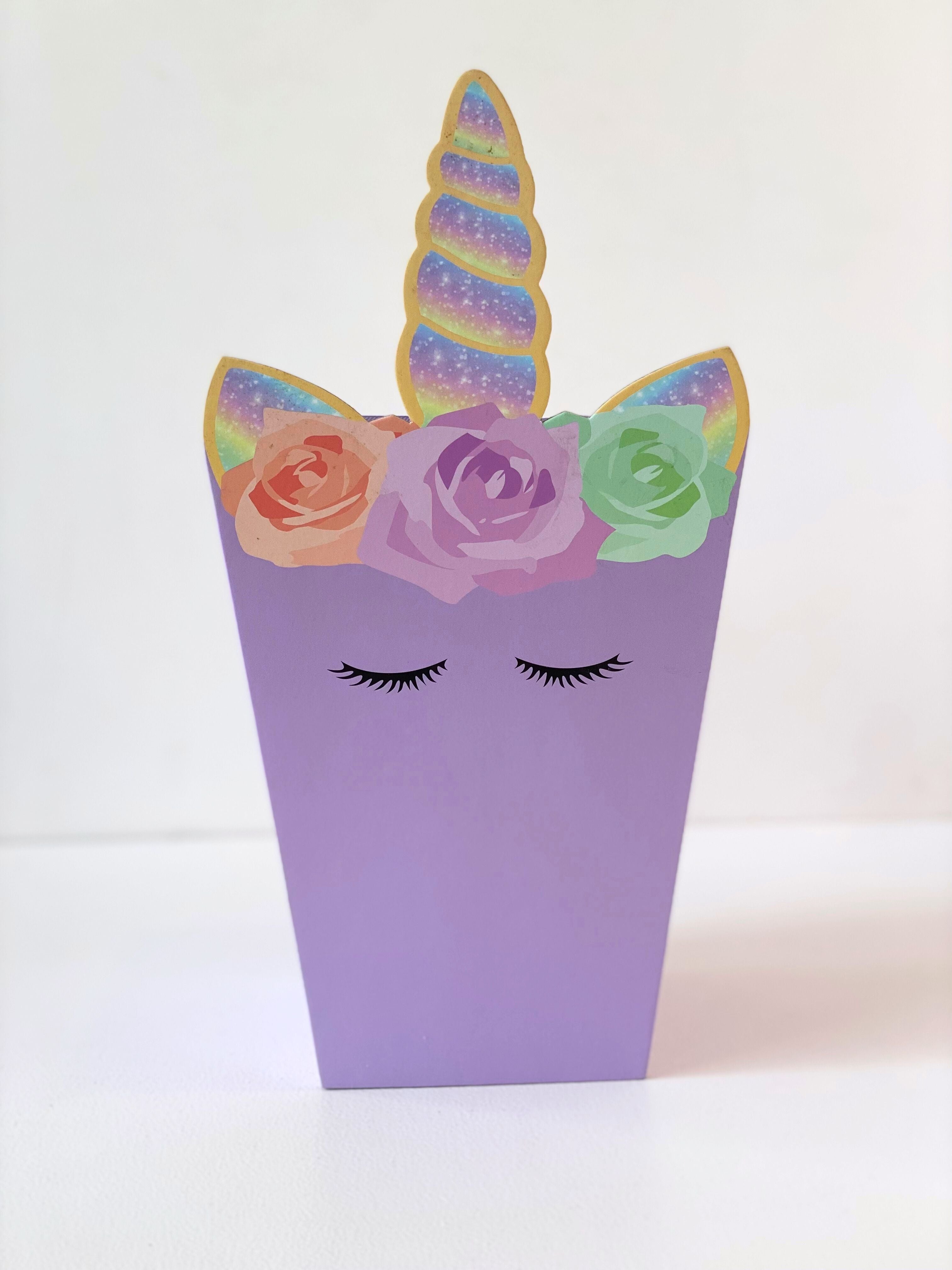 Whimsical Unicorn Favour Box - Single Party Gift Container
