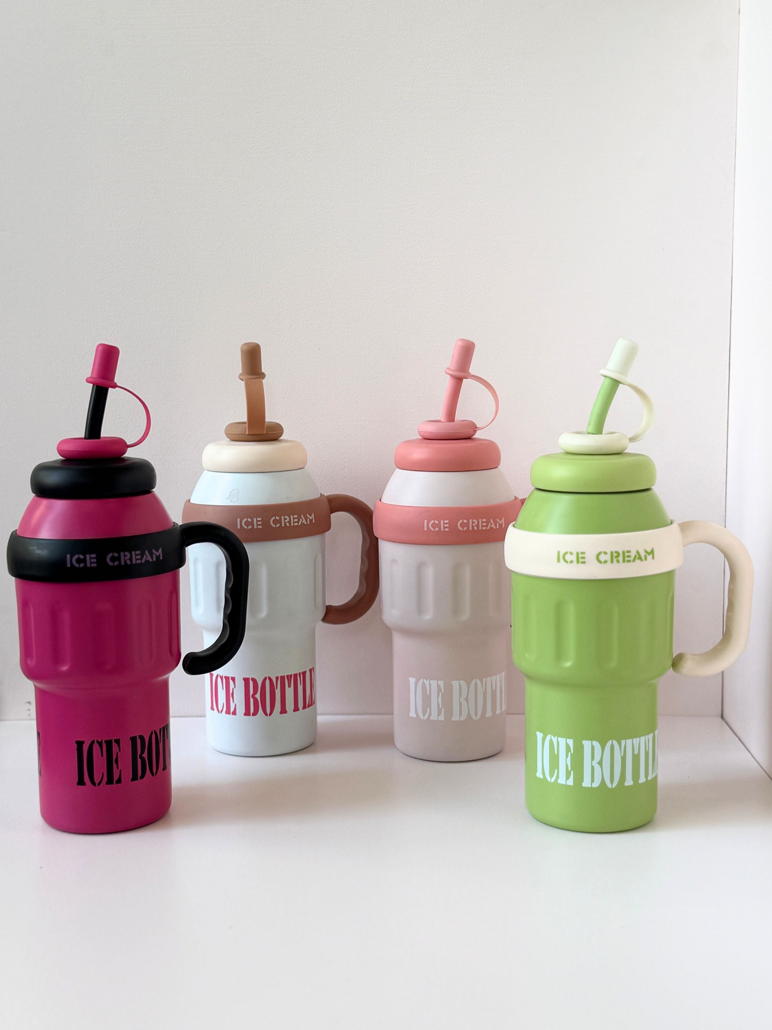 Ice Cream Bottle – Fun Sipper Tumbler with Handle