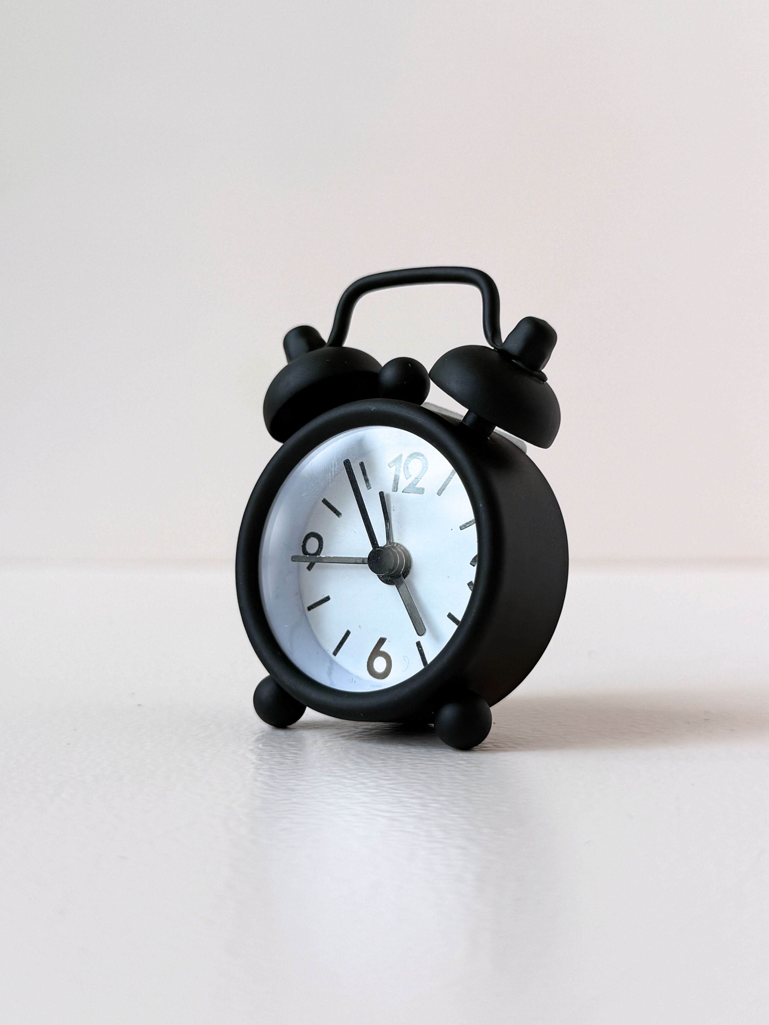 Mini Retro Twin Bell Alarm Clocks – Cute & Colourful Desk Decor