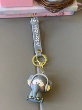 Load image into Gallery viewer, Baby Elephant Headphone Keychain
