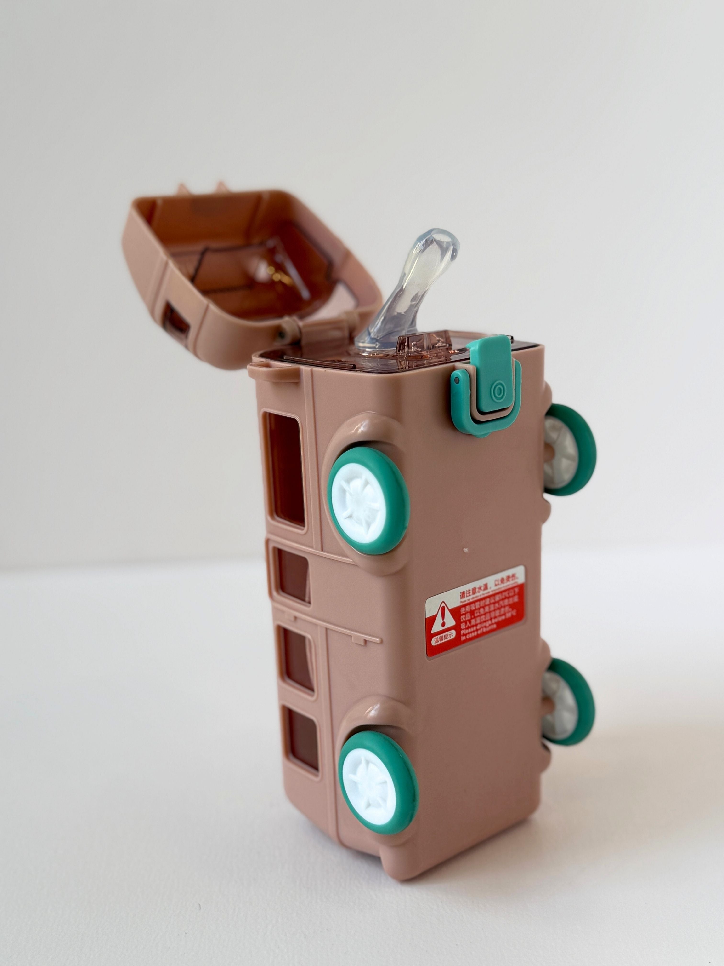 Adorable Bus-Shaped Water Bottle for Kids (380ml)