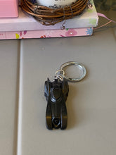 Load image into Gallery viewer, Metallic Black Car Keychain
