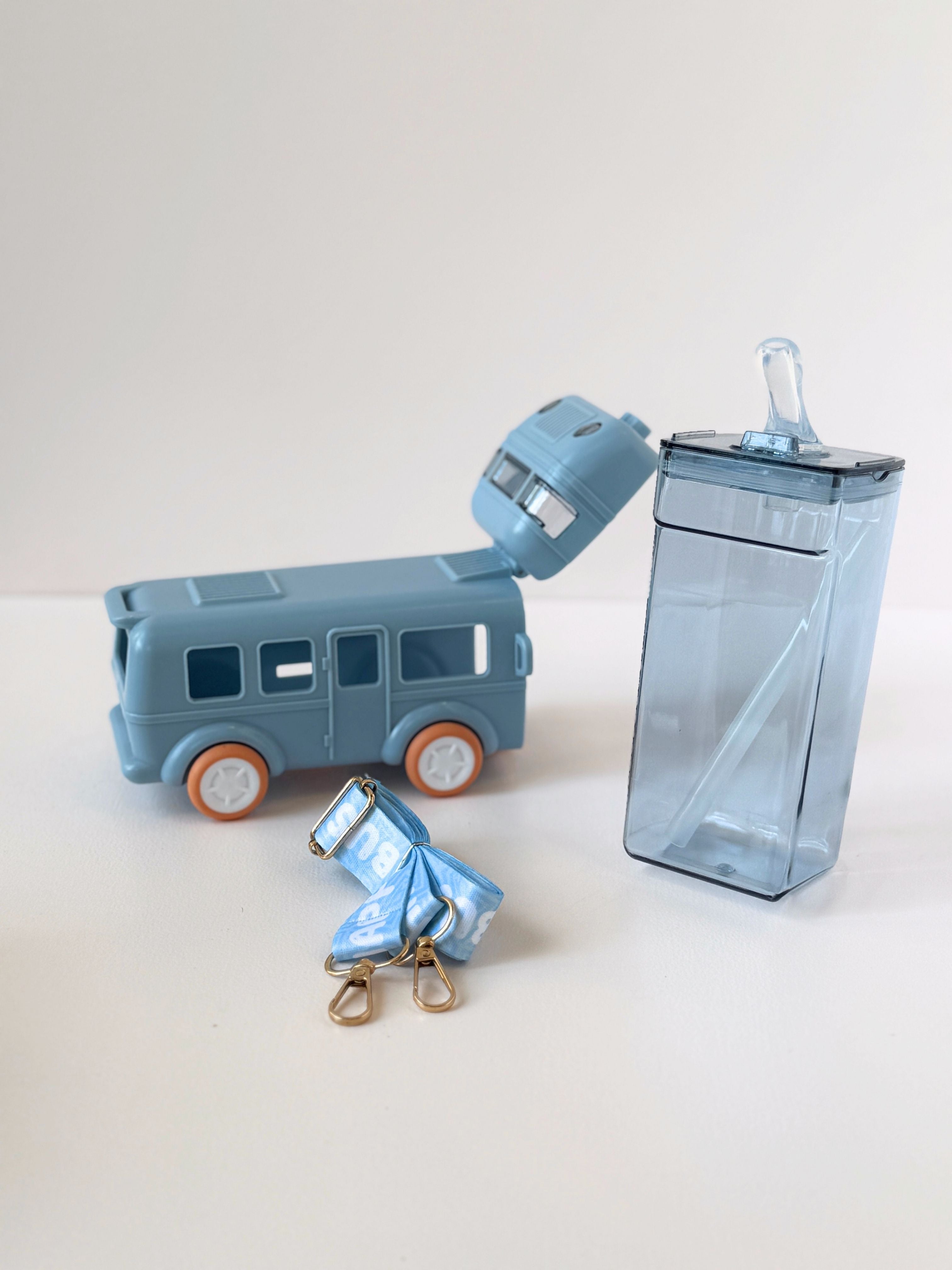 Adorable Bus-Shaped Water Bottle for Kids (380ml)