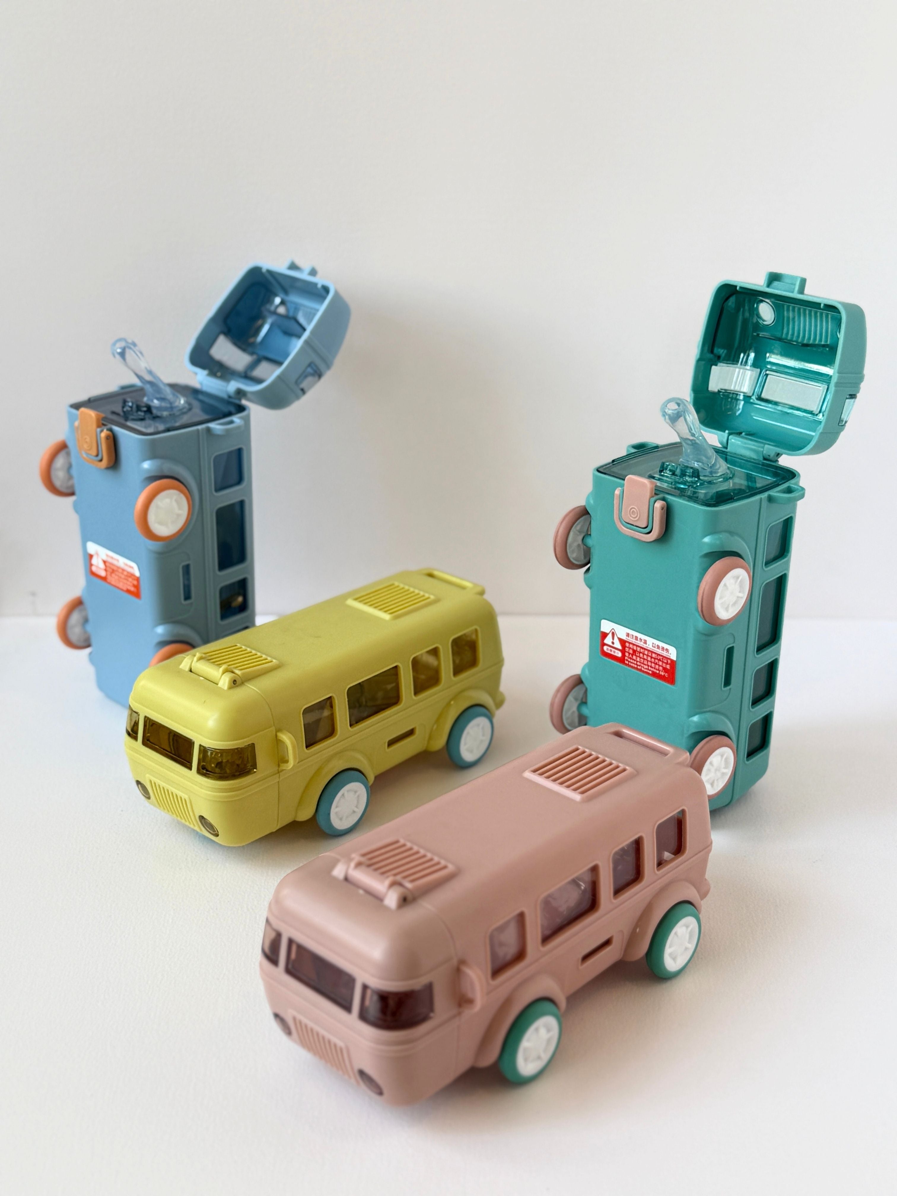 Adorable Bus-Shaped Water Bottle for Kids (380ml)