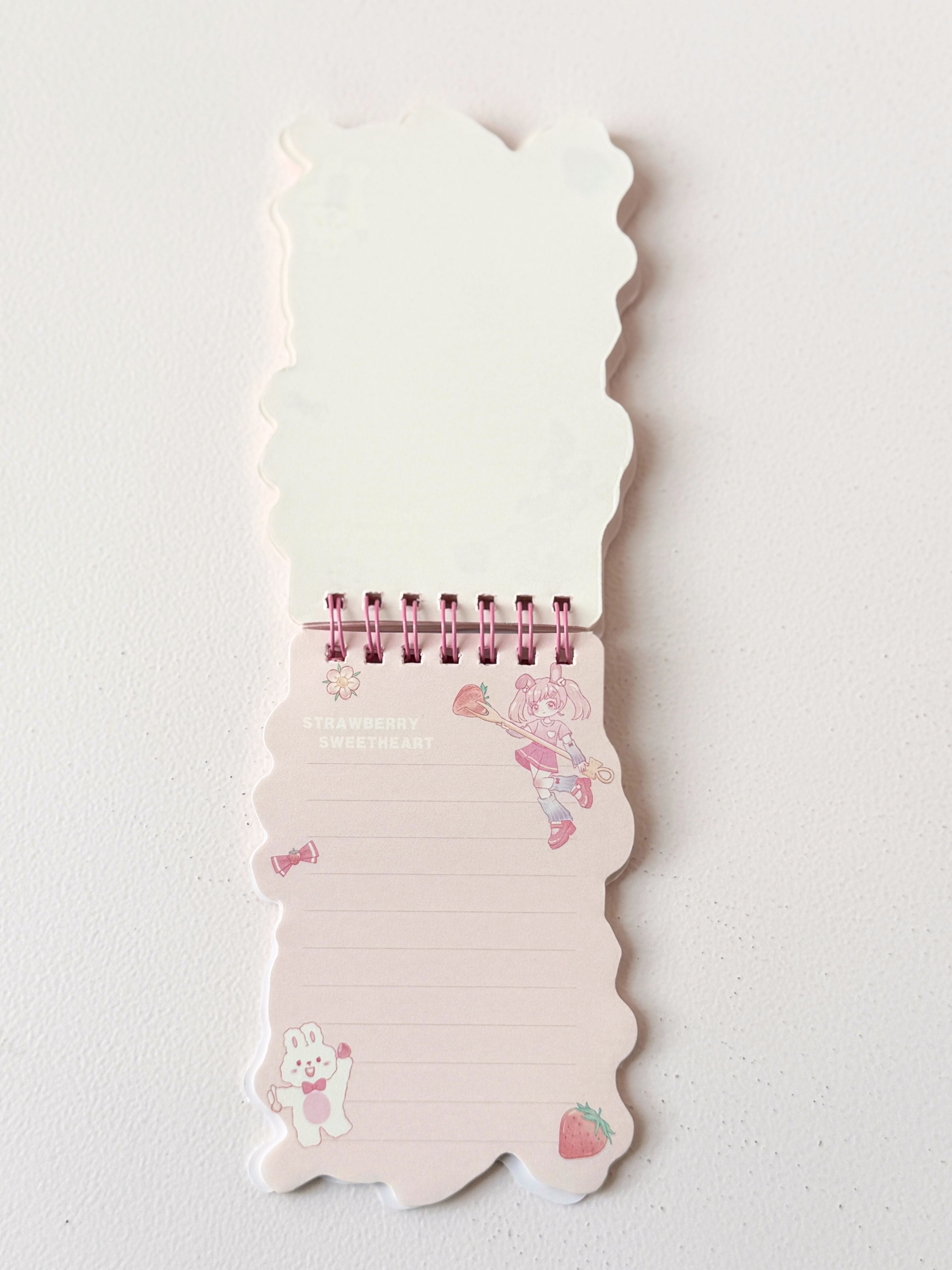 Sweetheart Memo Pad – Kawaii Spiral Notebook