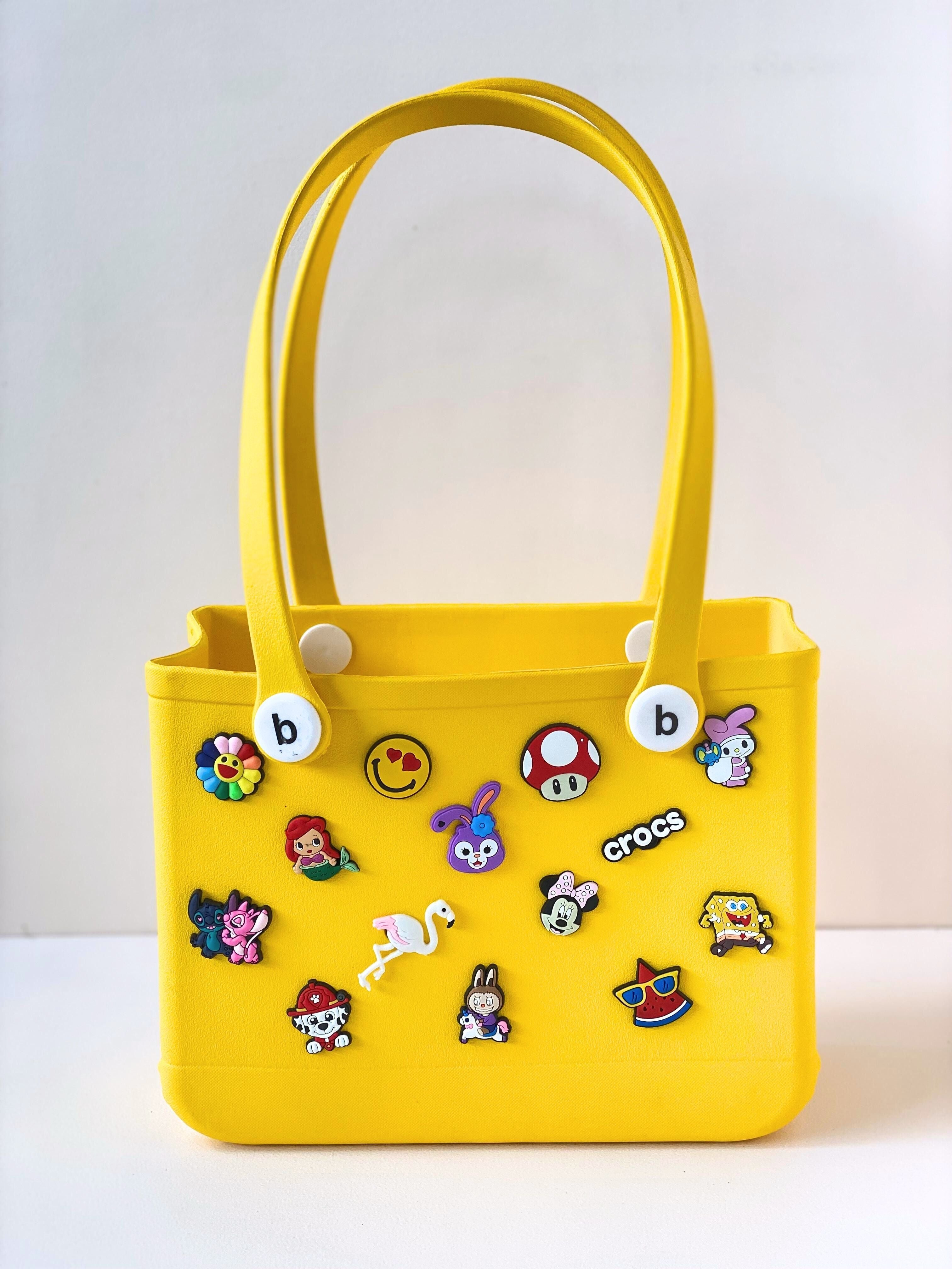 Customisable Jelly Tote Bag – Waterproof Handbag with Fun Charms