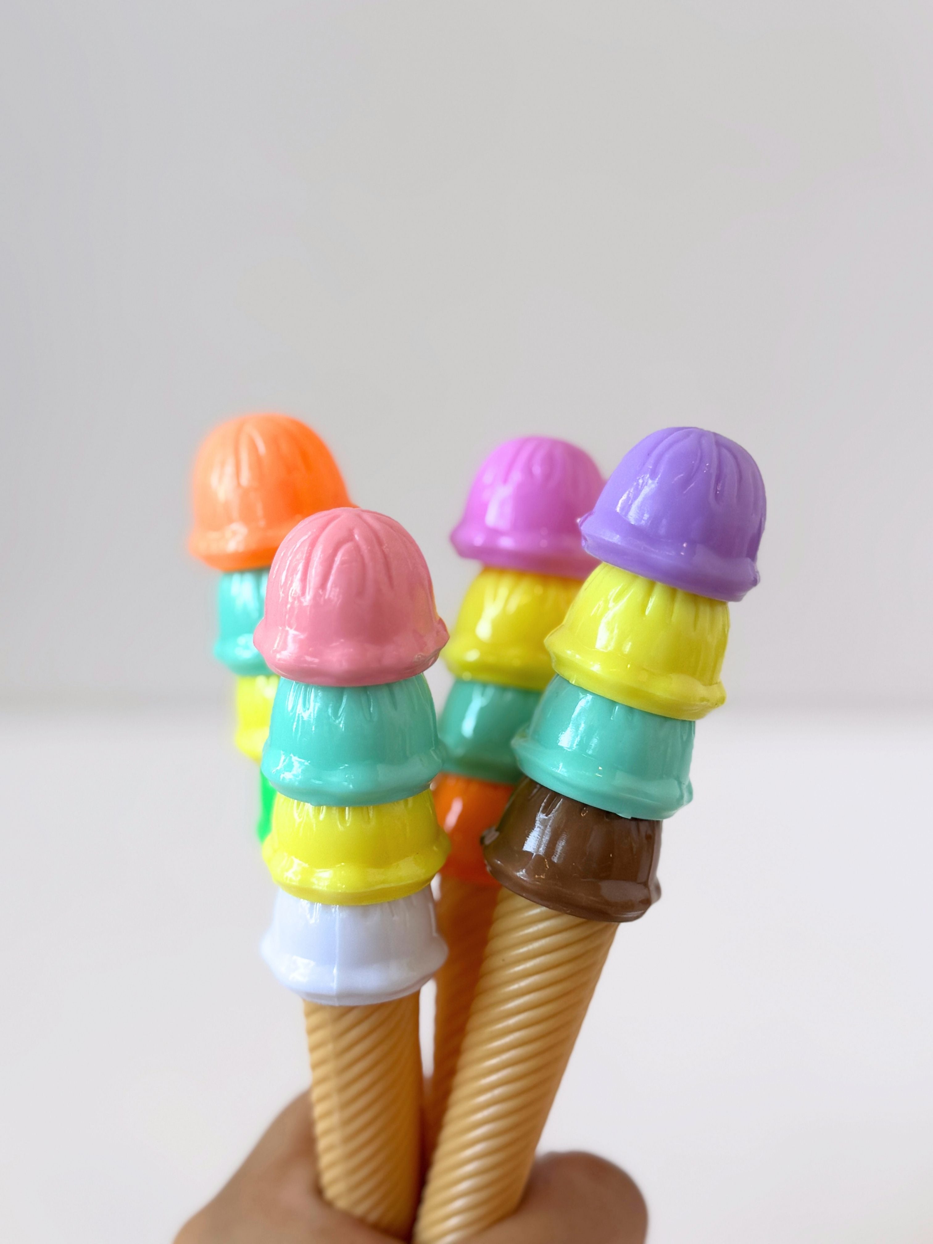Ice Cream Cone Gel Pens – Set of 4 | Kawaii Cute Stationery for Kids & Teens