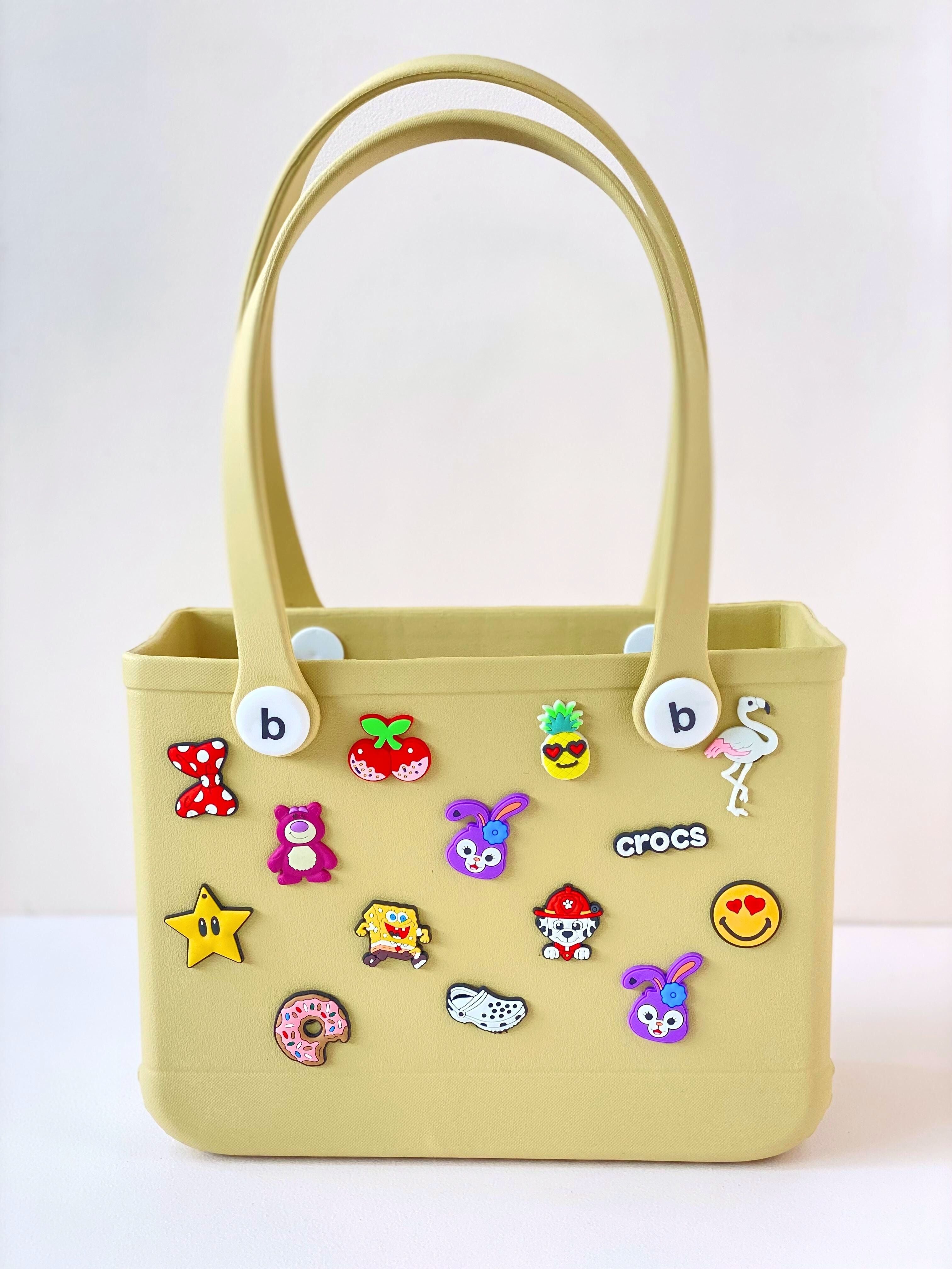 Customisable Jelly Tote Bag – Waterproof Handbag with Fun Charms