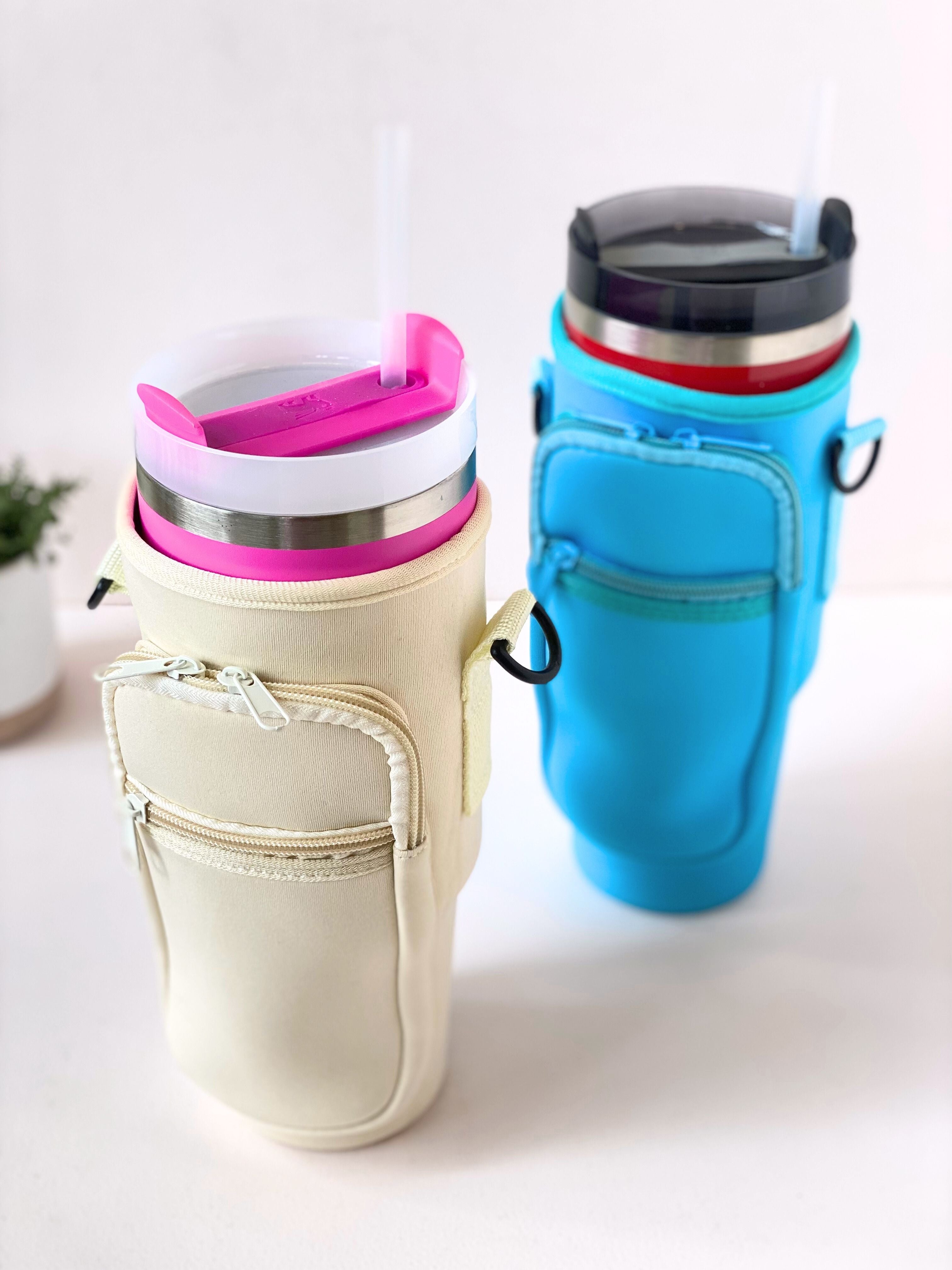 Tumbler Carrier Bag with Adjustable Strap – Fits 30-40oz Tumblers