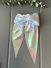 Load image into Gallery viewer, Holographic Hair Bow Clips
