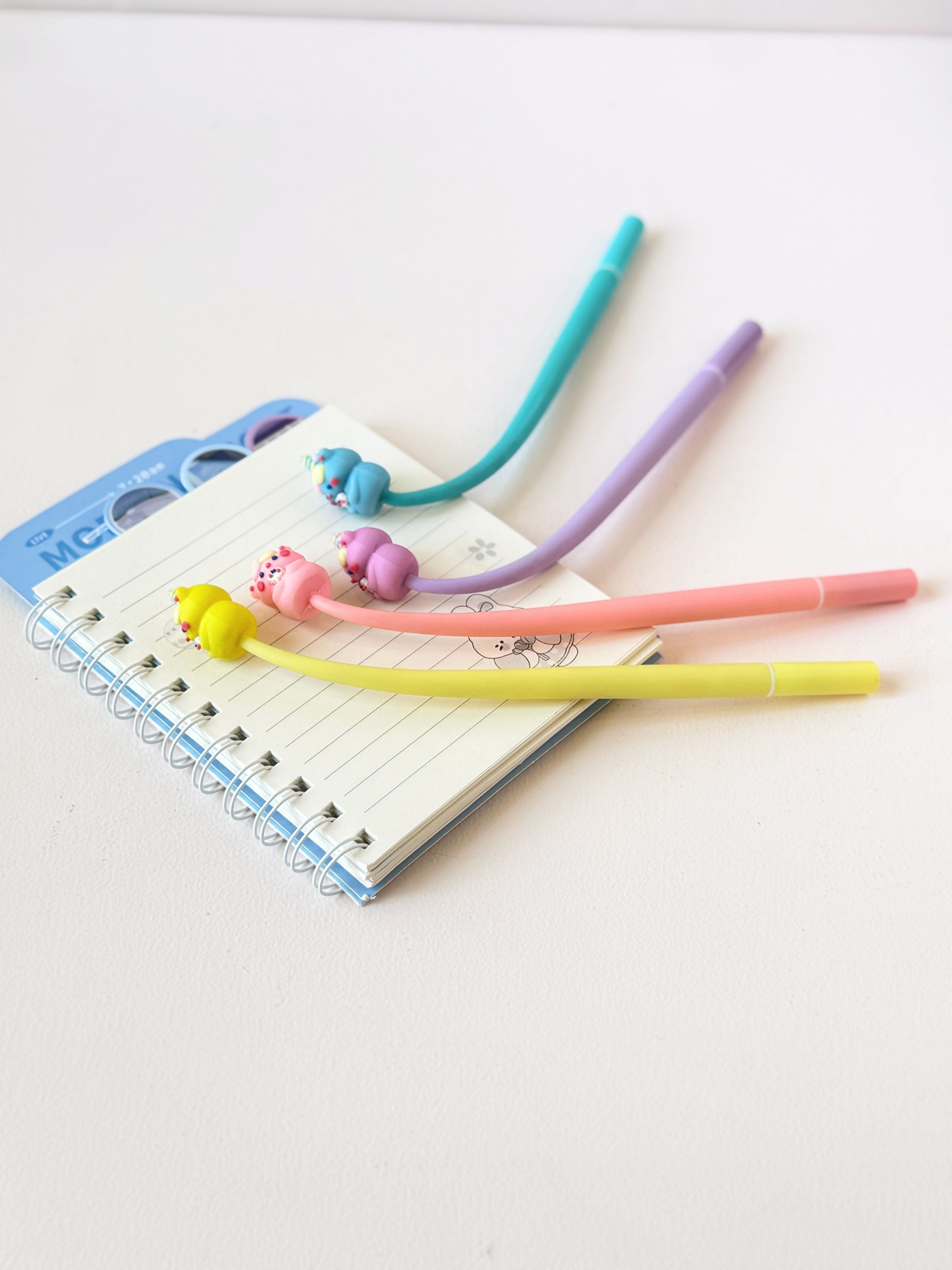 Kawaii Unicorn Gel Pen – Flexible Barrel with 3D Cute Animal Topper