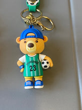 Load image into Gallery viewer, Bear Football Keychain
