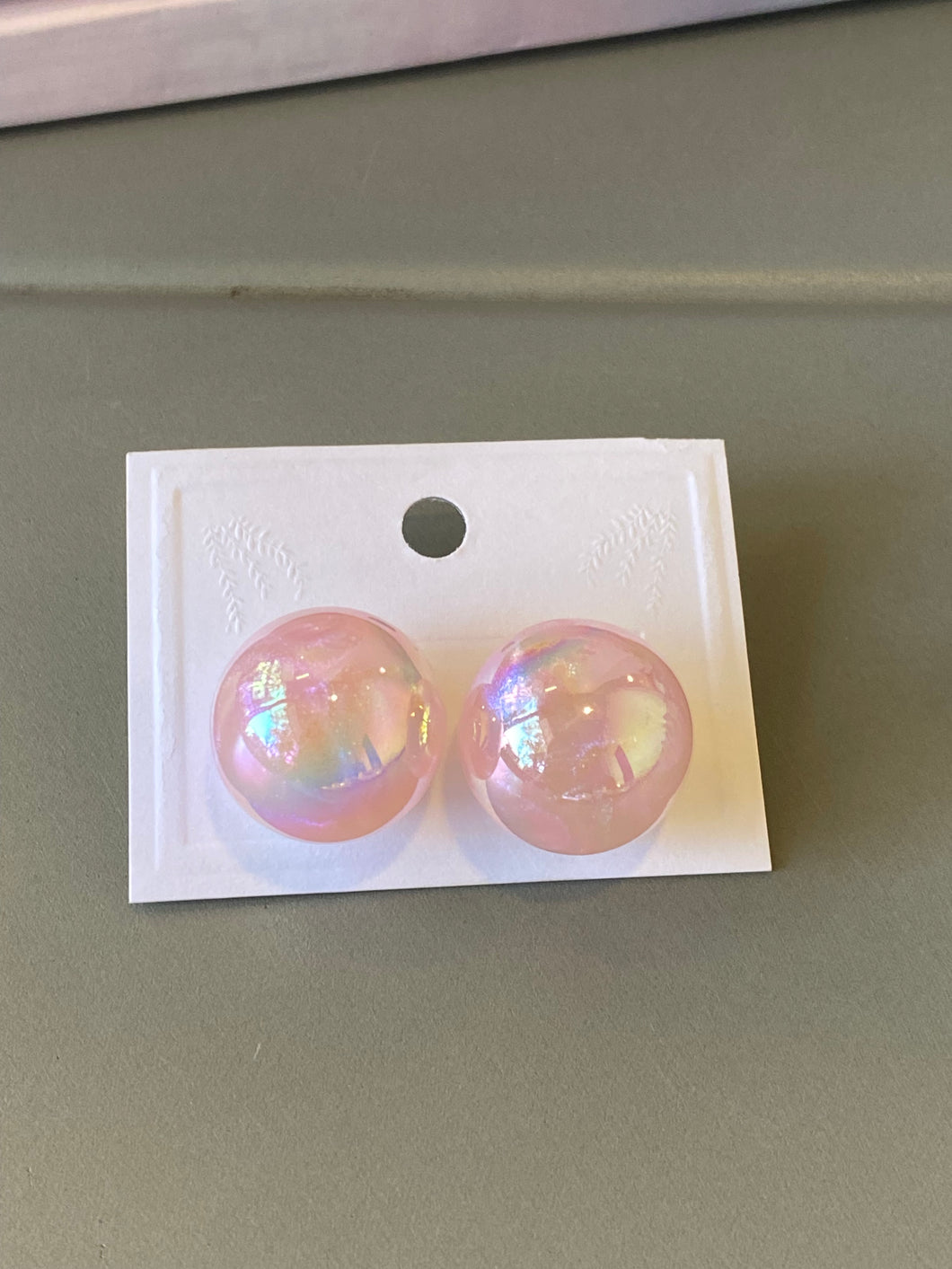 Holographic Pearl Earrings