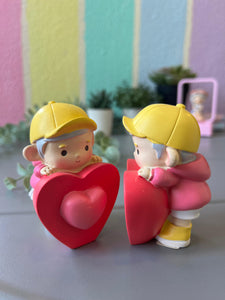 Cute Heart Shape Couple showpiece