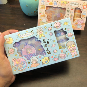 Cute Girl Washi Tape With Sticker sheet