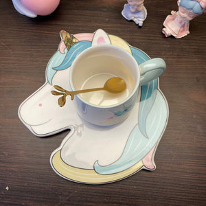 Unicorn Cup + snack Plate
