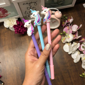 Pack of 4 Pastel Unicorn Pen