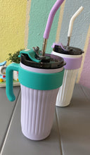 Load image into Gallery viewer, Vibrant Large Sipper Flask with Straw
