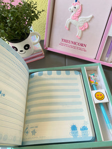 Unicorn Pen & Diary Set