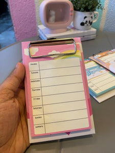 Unicorn Weekly Memo Pad