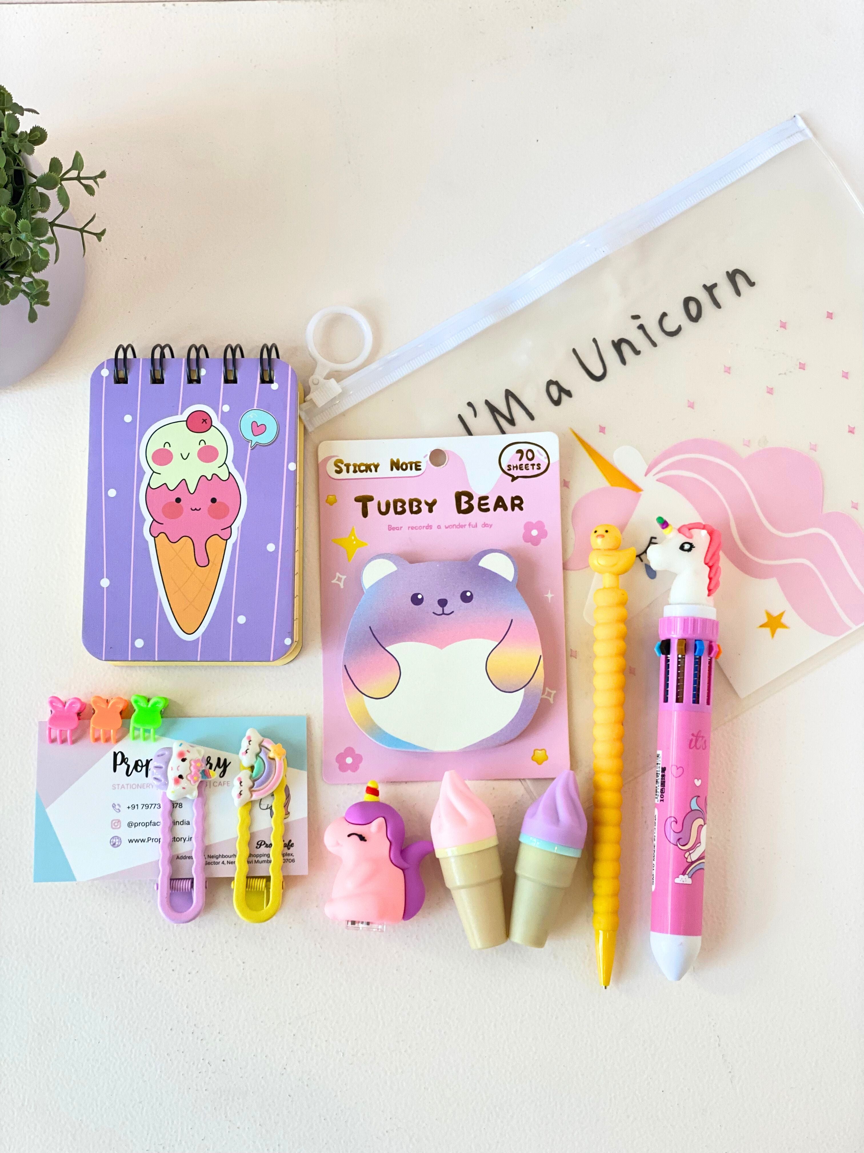 Unicorn Magic Stationery Hamper – 10-Piece Cute Gift Set for Kids