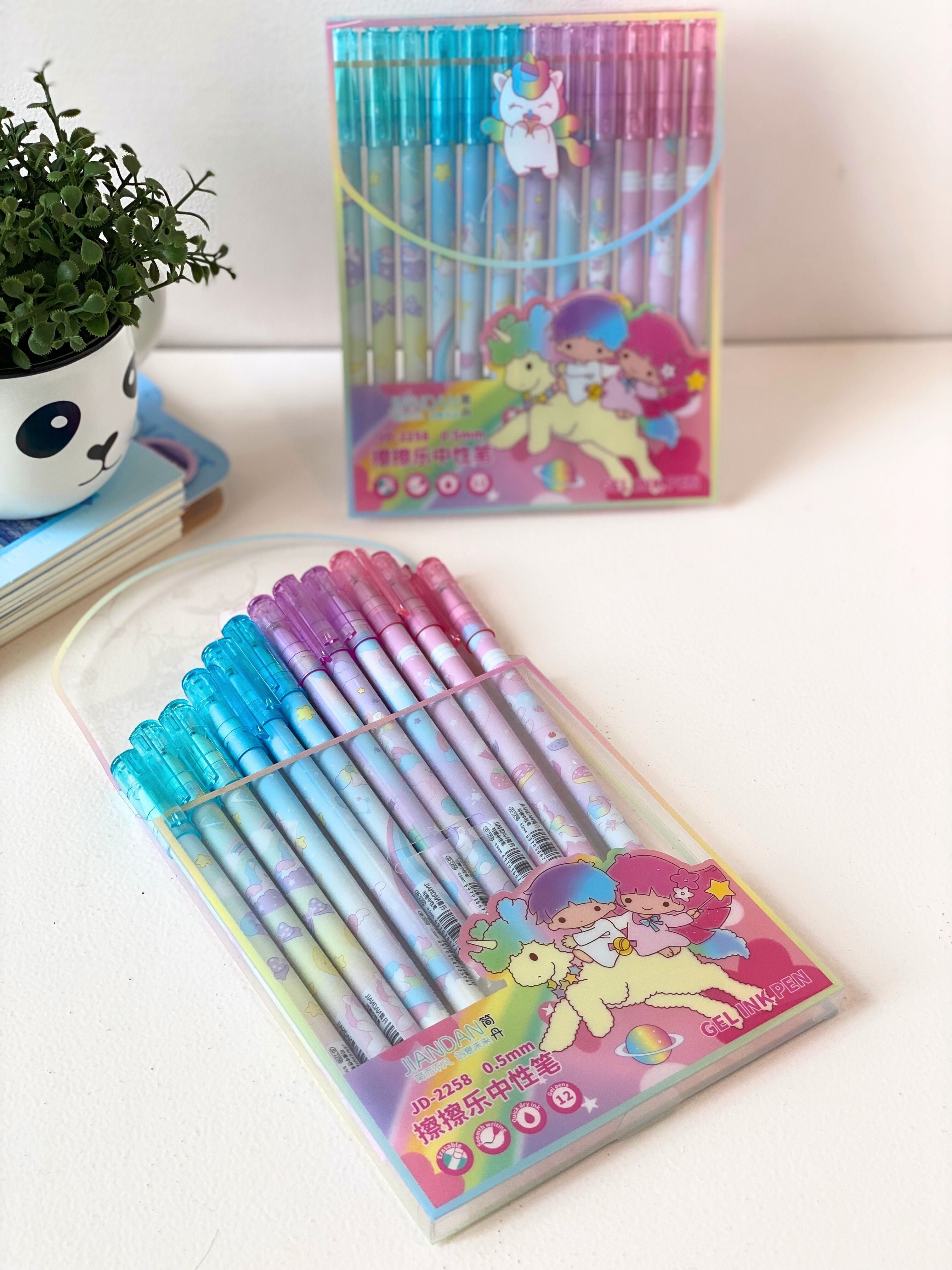 Kawaii Gel Ink Pen Set – 12 Pcs