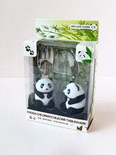Load image into Gallery viewer, Adorable Panda Silicone Cutlery Set for Kids – Fork &amp; Spoon Combo
