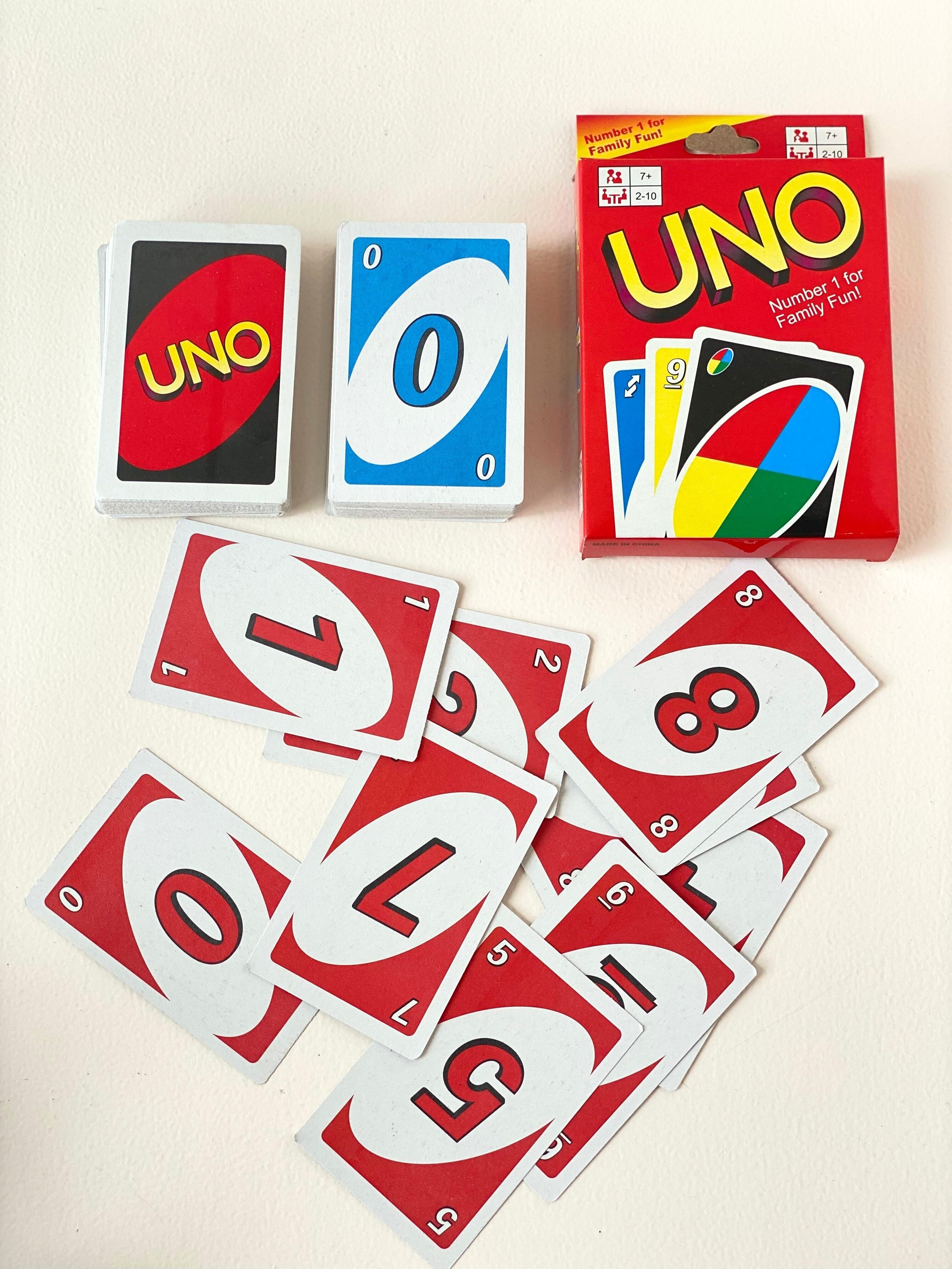 UNO Family Card Game – Classic Color & Number Matching Game for 2–10 Players