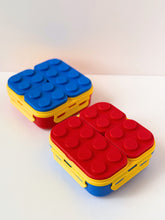 Load image into Gallery viewer, Stack &amp; Snack Lego Inspired Lunch Box - 3 Compartments
