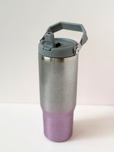 Load image into Gallery viewer, Gradient Glitter Stainless Steel Travel Tumbler with Leak-Proof Lid – 750ml
