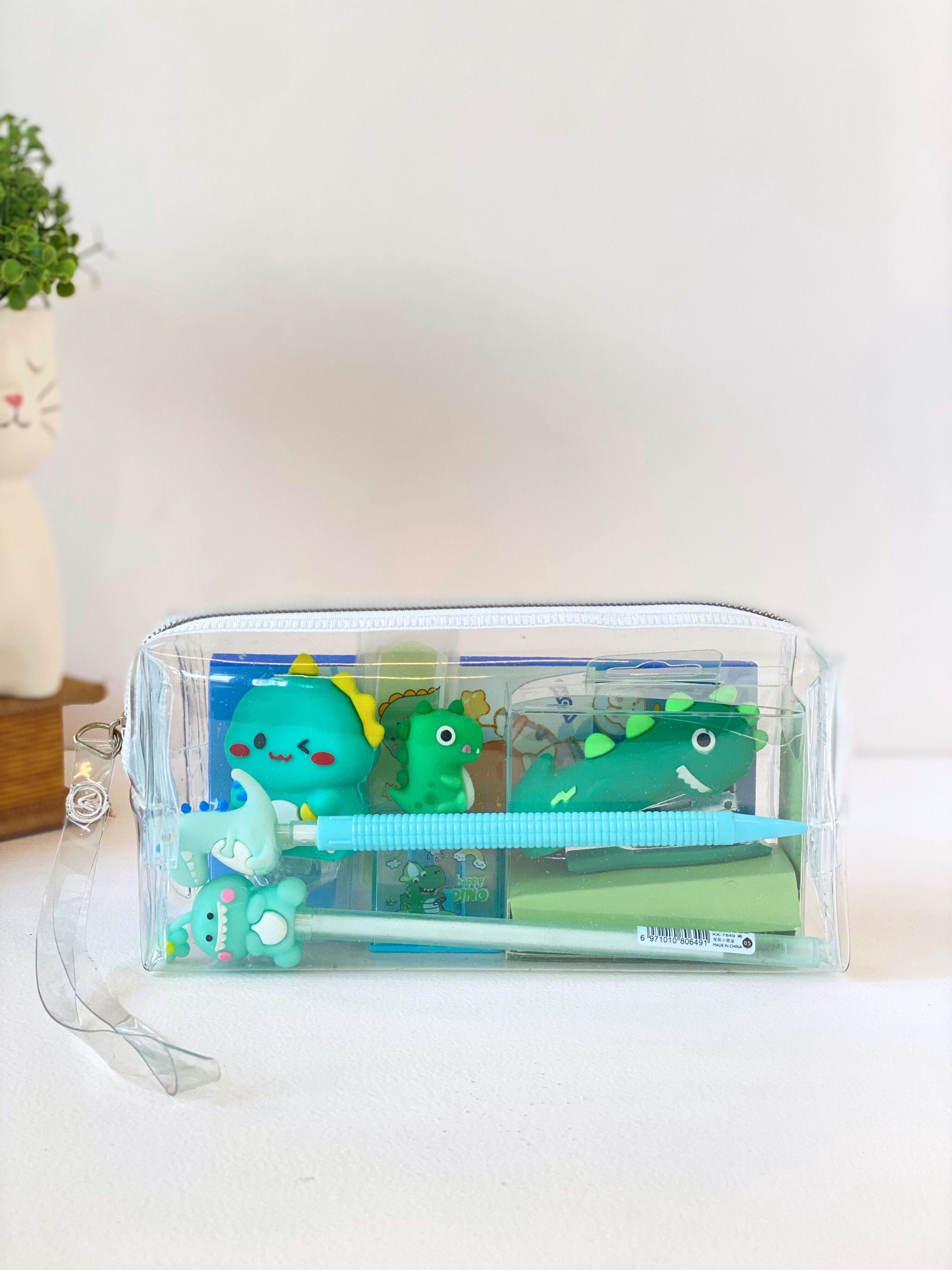 Dino Fun Stationery Hamper – 8 Pcs Cute Dinosaur-Themed Gift Set for Kids
