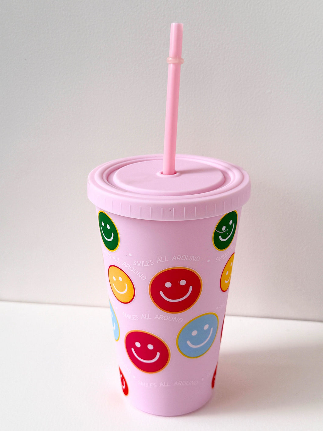 Reusable Matte Tumbler with Straw – Inspirational & Fun Designs