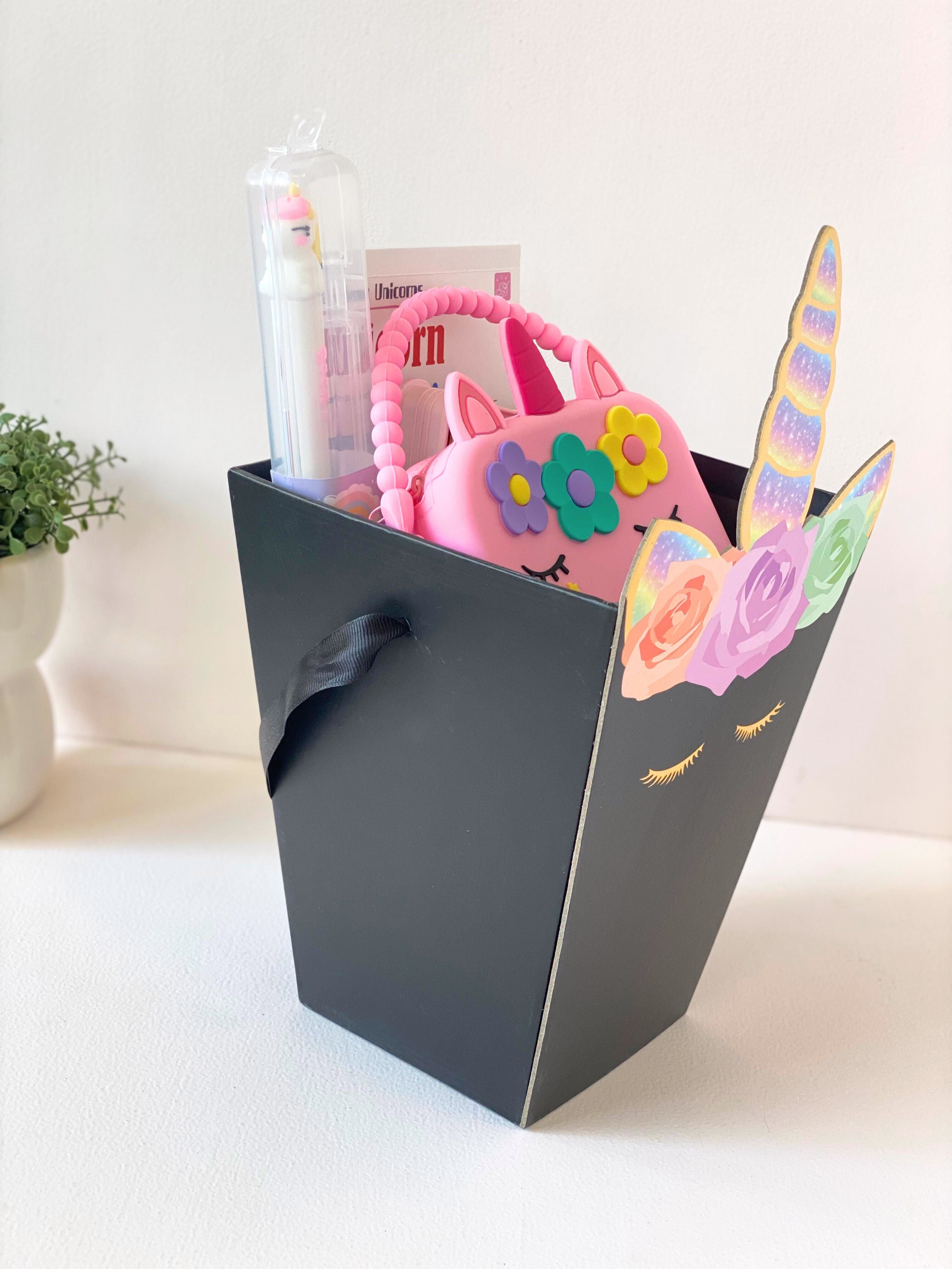Magical Unicorn Stationery & Gift Hamper for Girls – 15+ Cute School Essentials in Premium Unicorn Gift Box