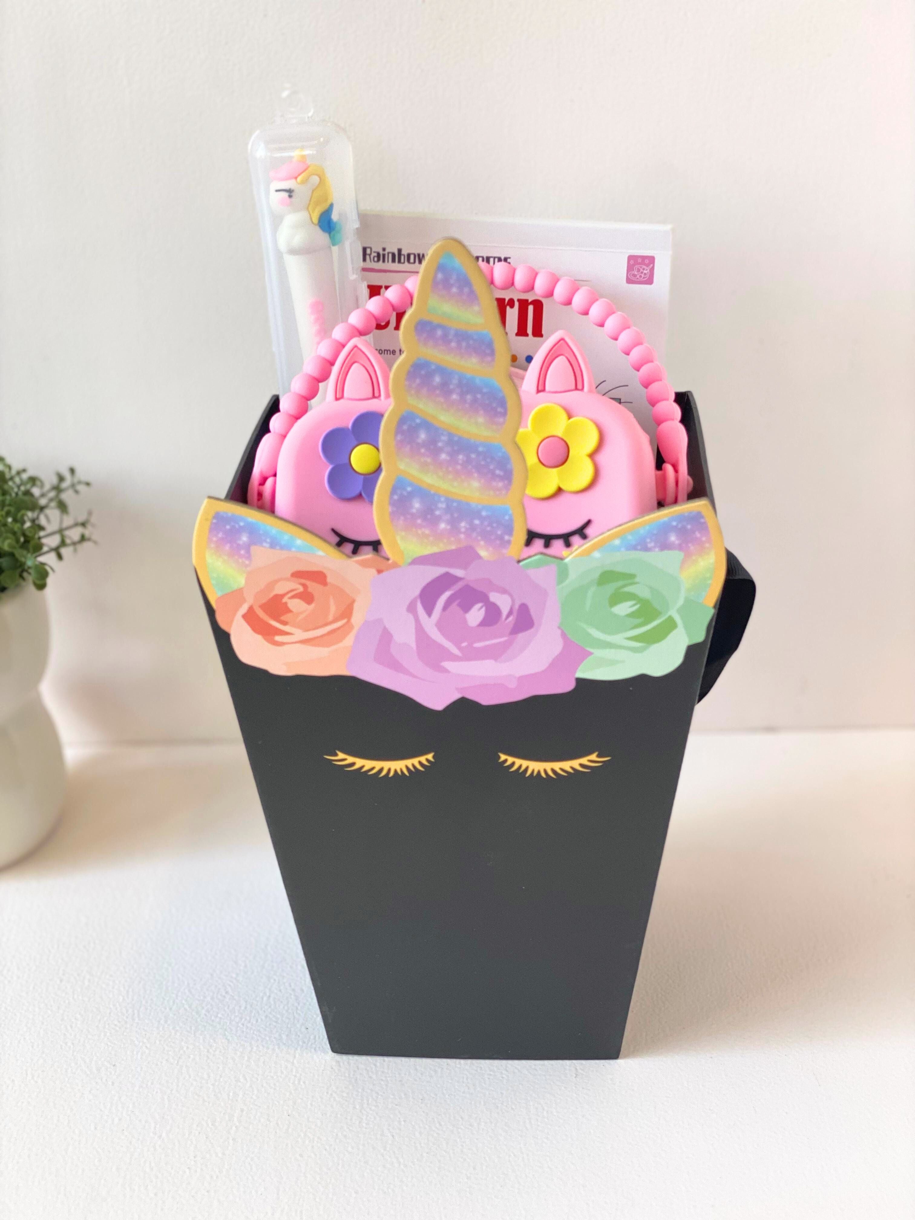 Magical Unicorn Stationery & Gift Hamper for Girls – 15+ Cute School Essentials in Premium Unicorn Gift Box
